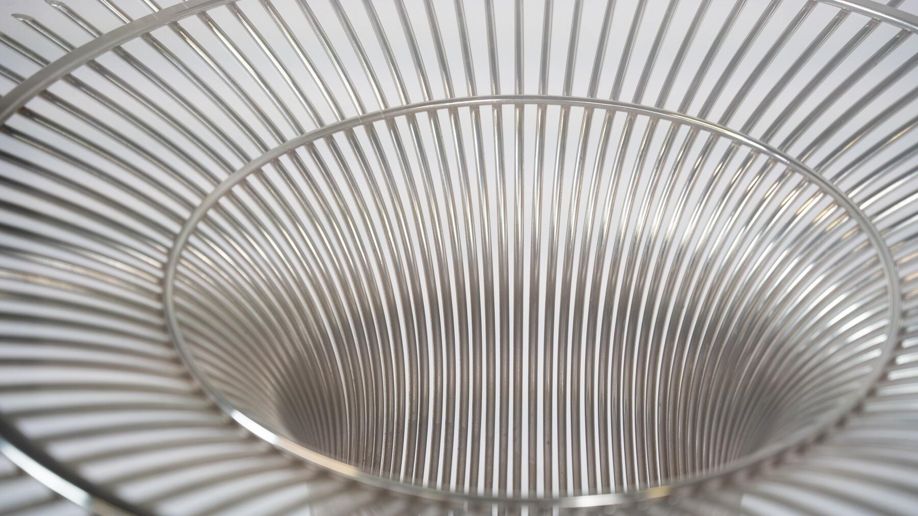 Table de salle à manger du milieu du siècle dernier par Warren Platner pour Knoll, verre et métal, 1966 en vente 1