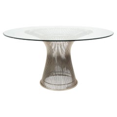 Esstisch aus der Mitte des Jahrhunderts von Warren Platner für Knoll, Glas und Metall, 1966