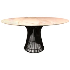 Midcentury Dining Table by Warren Platner for Knoll with Carrara Marble Top
