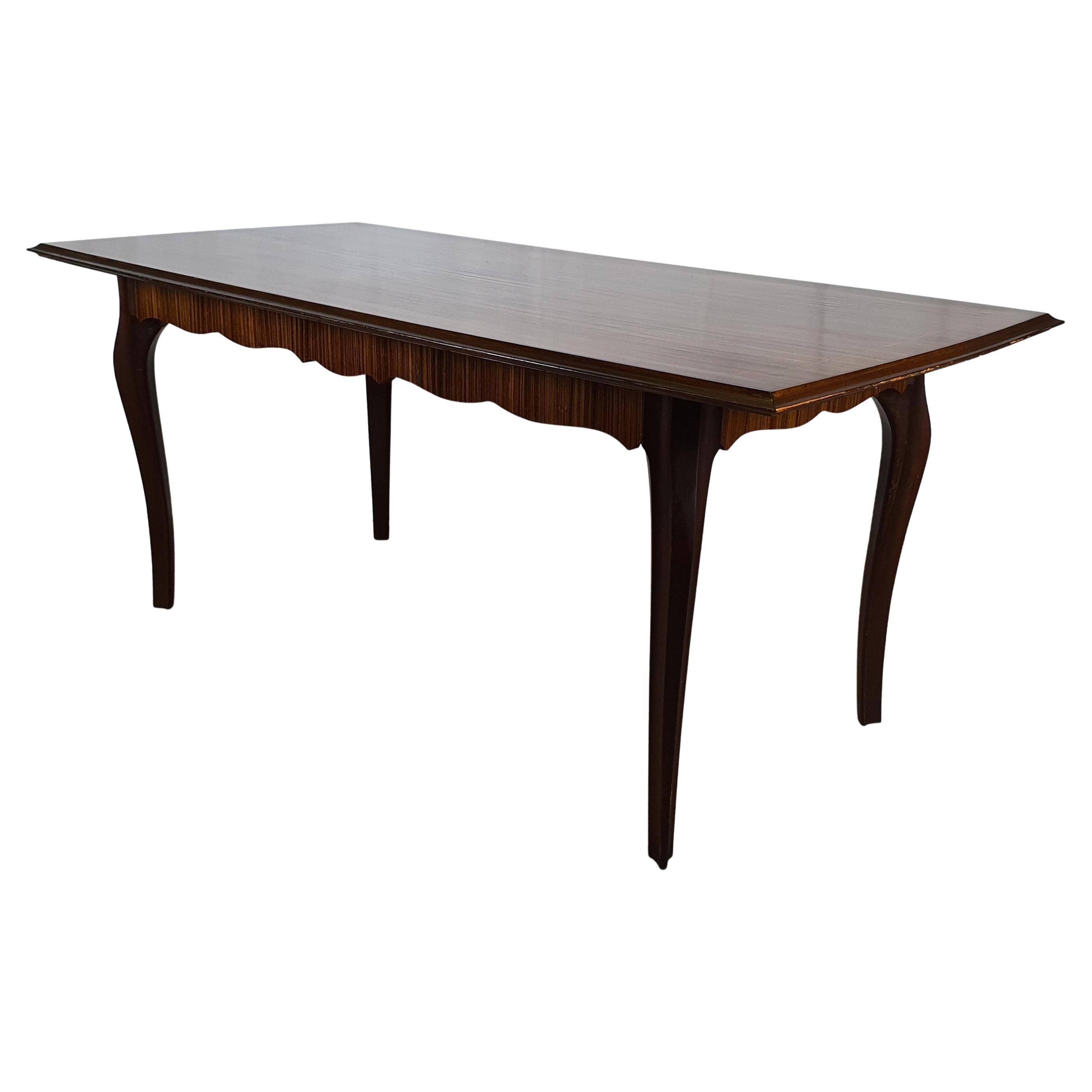 Pine MidCentury Dutch Dining Table For Sale at 1stDibs