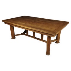 Mid-Century Oak Dining Table from France, circa 1950