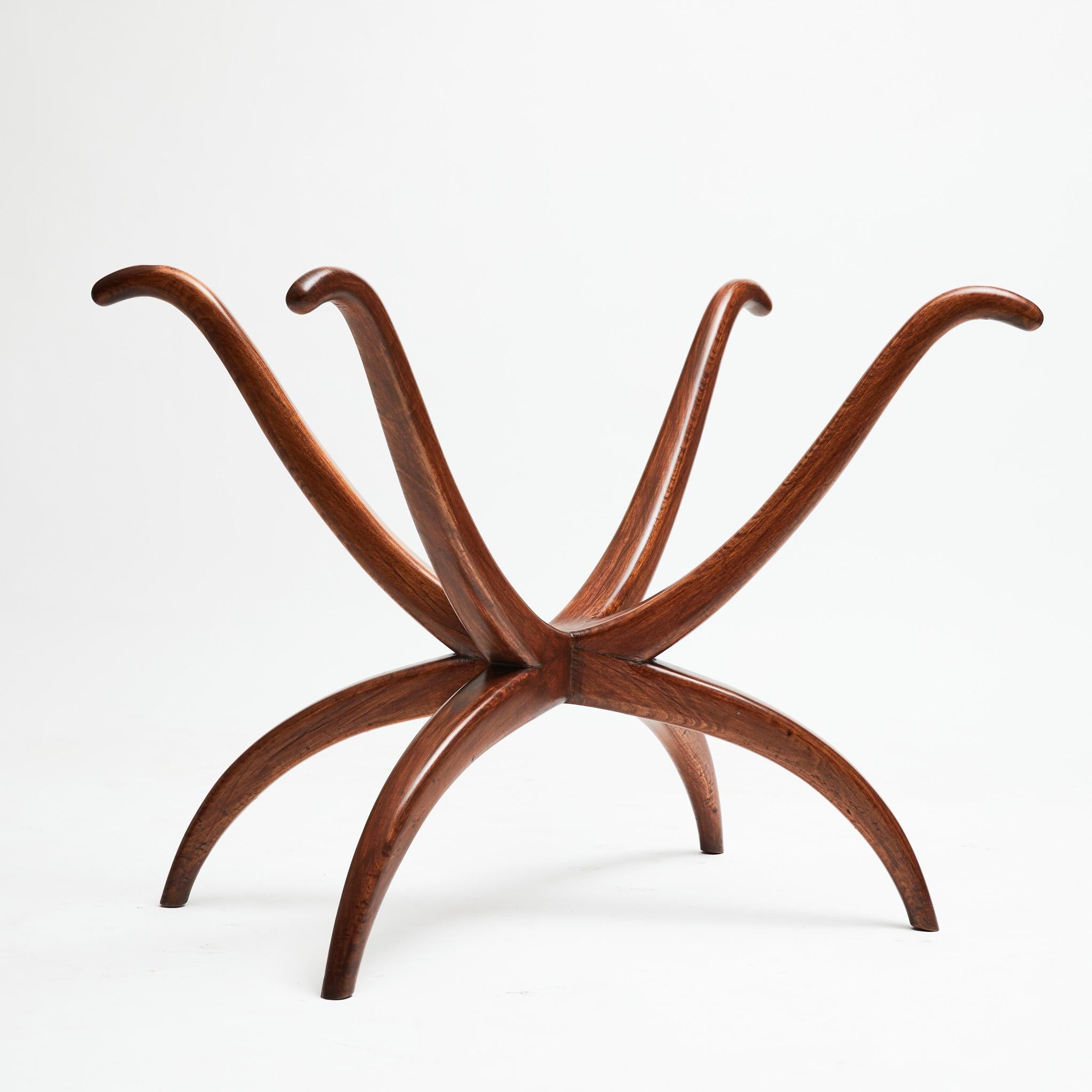 Formica Brazilian Modern Dining Table in Caviuna Hardwood & White top by Fatima, 1963