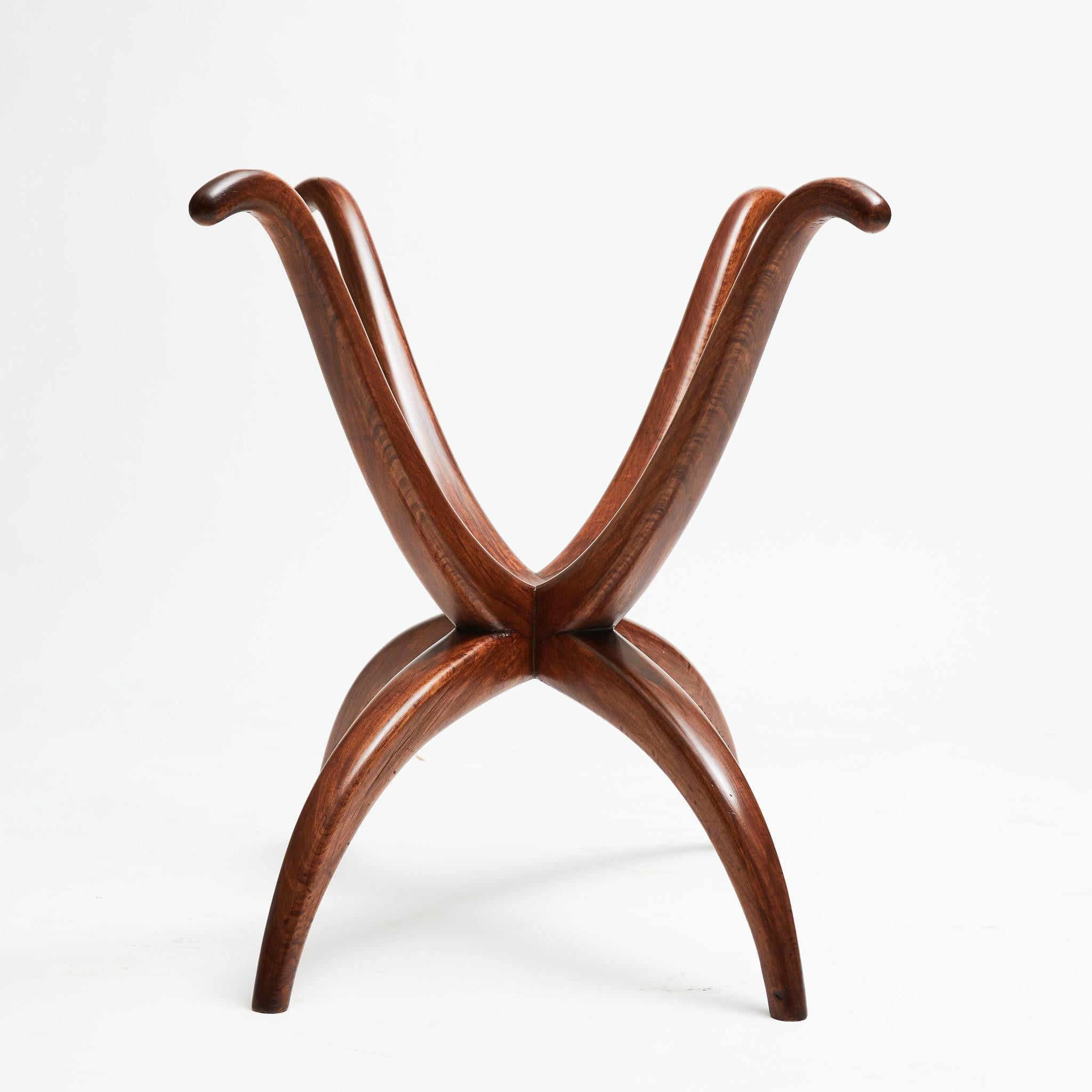 Brazilian Modern Dining Table in Caviuna Hardwood & White top by Fatima, 1963 1