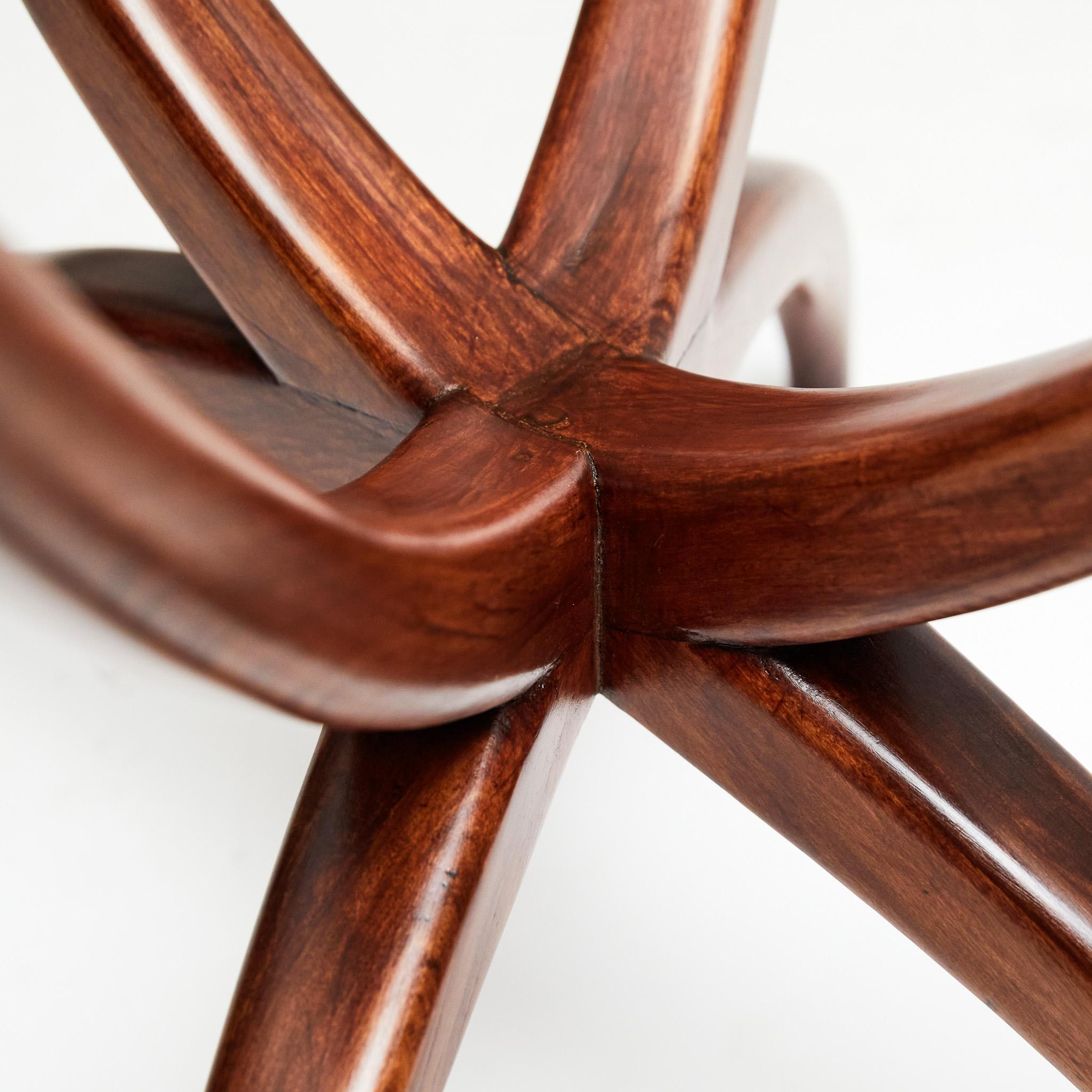 Brazilian Modern Dining Table in Caviuna Hardwood & White top by Fatima, 1963 3