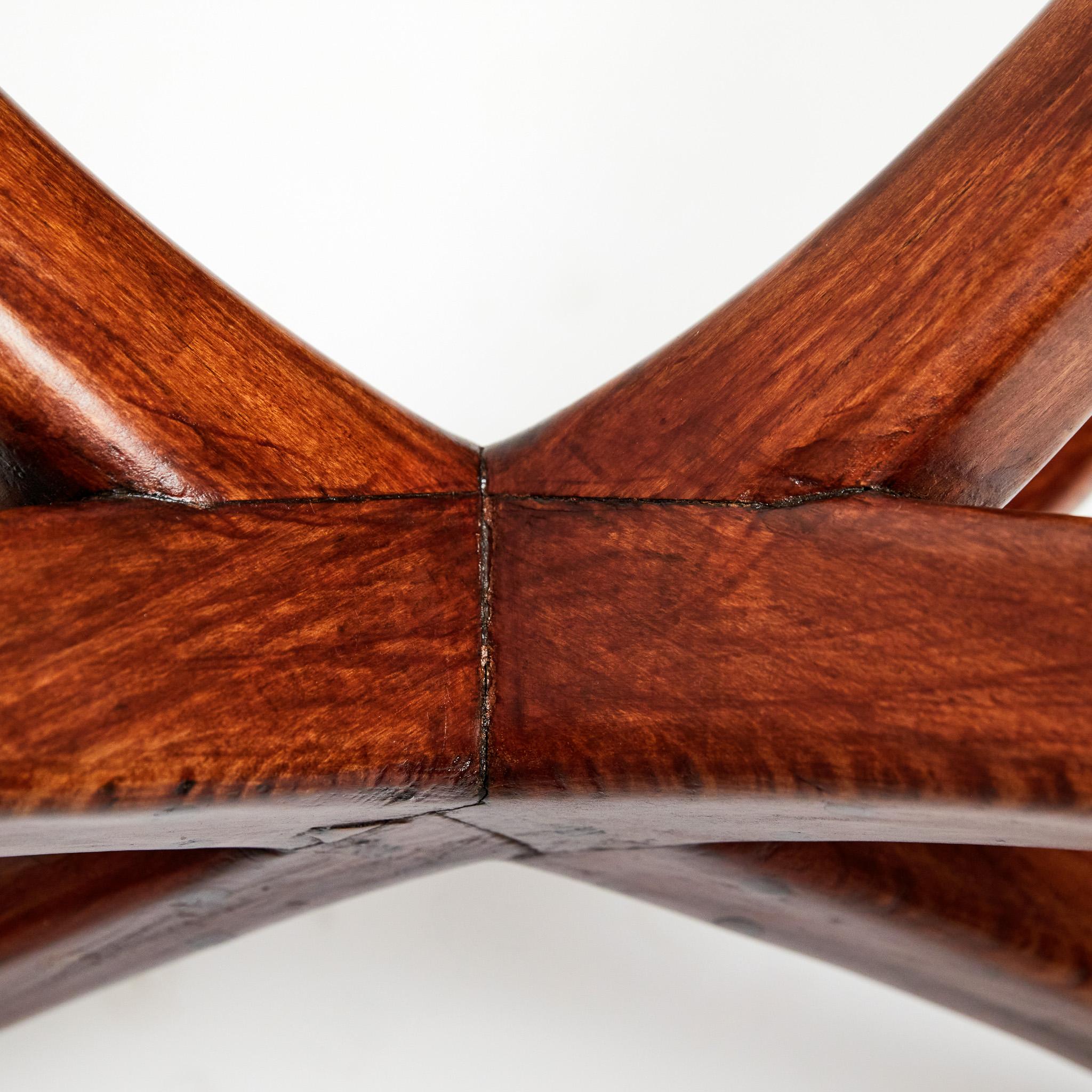 Brazilian Modern Dining Table in Caviuna Hardwood & White top by Fatima, 1963 4