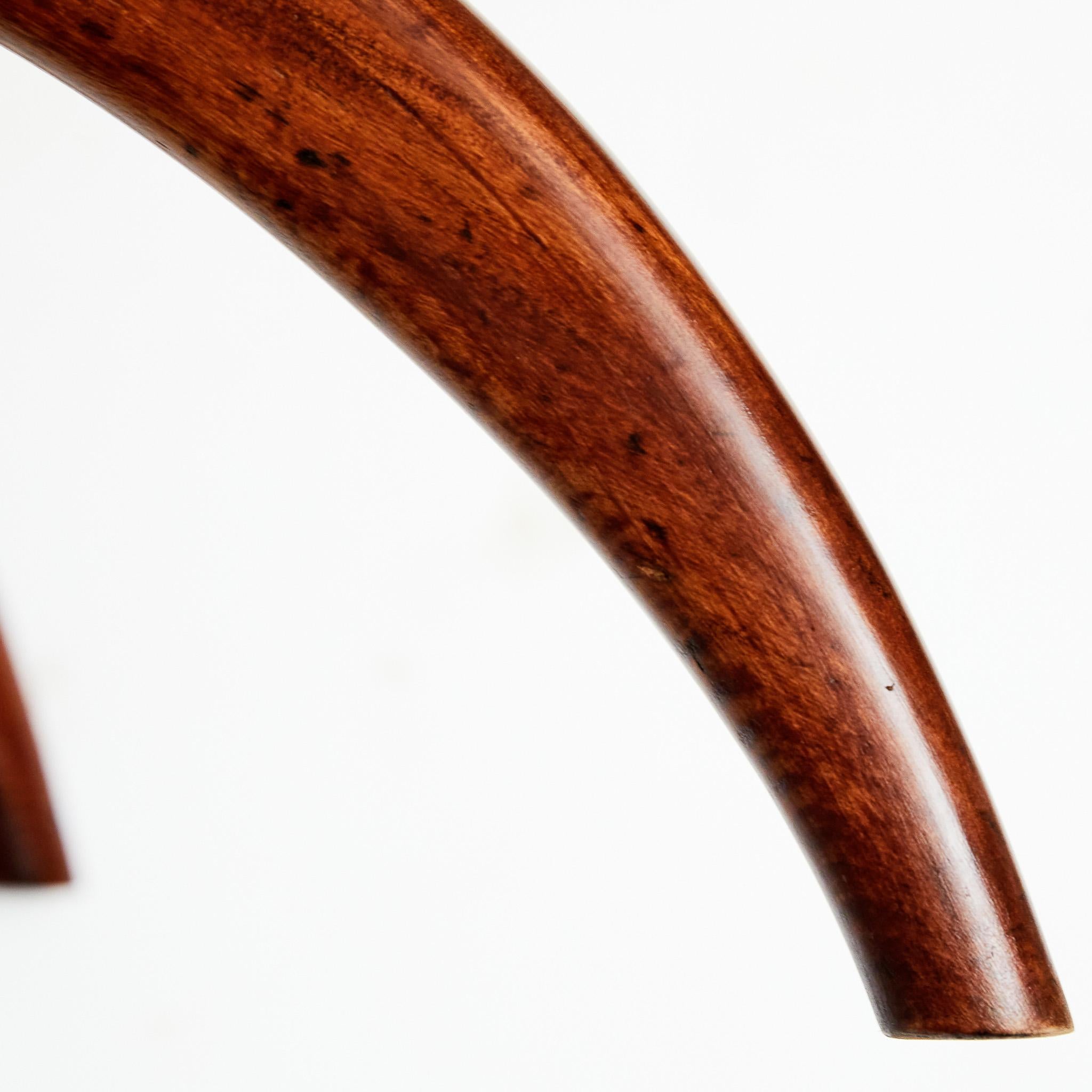 Brazilian Modern Dining Table in Caviuna Hardwood & White top by Fatima, 1963 5