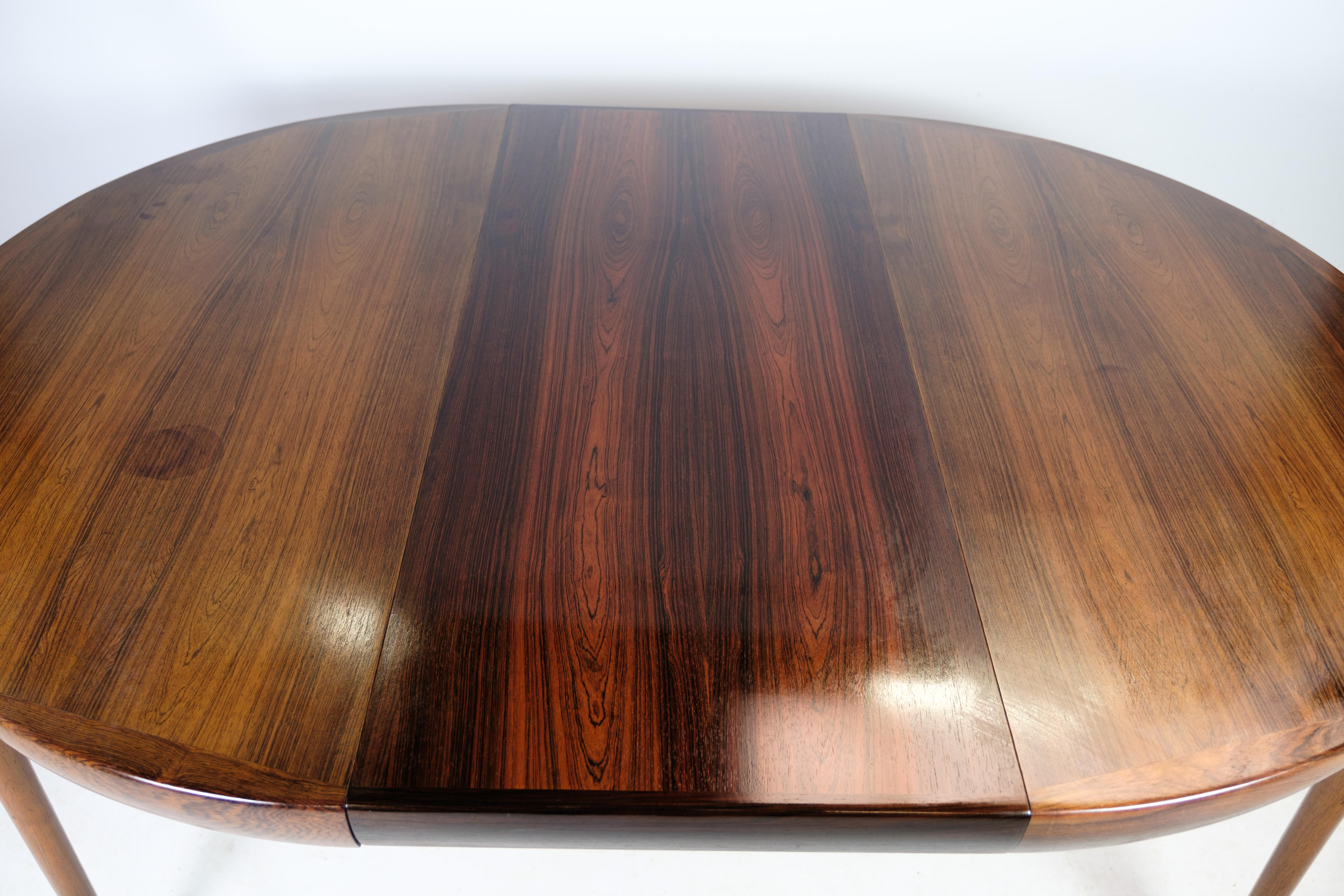 Midcentury Dining Table in Rosewood by Ib Kofod Larsen for Faarup Mobelfabrik 11