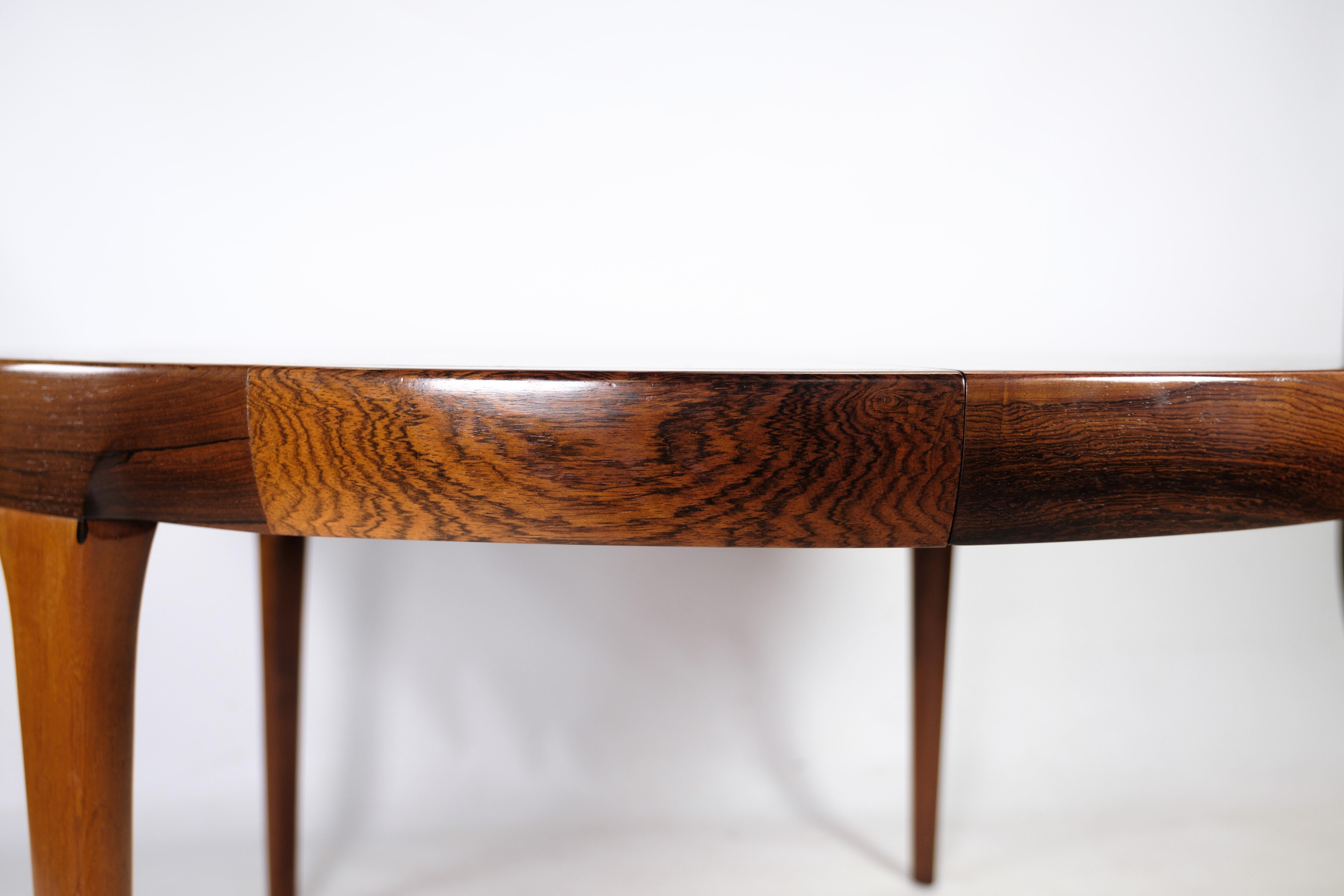 Oiled Midcentury Dining Table in Rosewood by Ib Kofod Larsen for Faarup Mobelfabrik