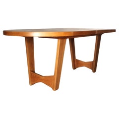 Mid Century dining table model "Ardennes" in light oak