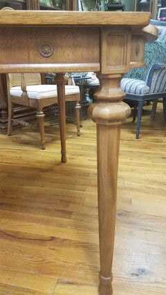 Midcentury Dining Table with 3 Leaves