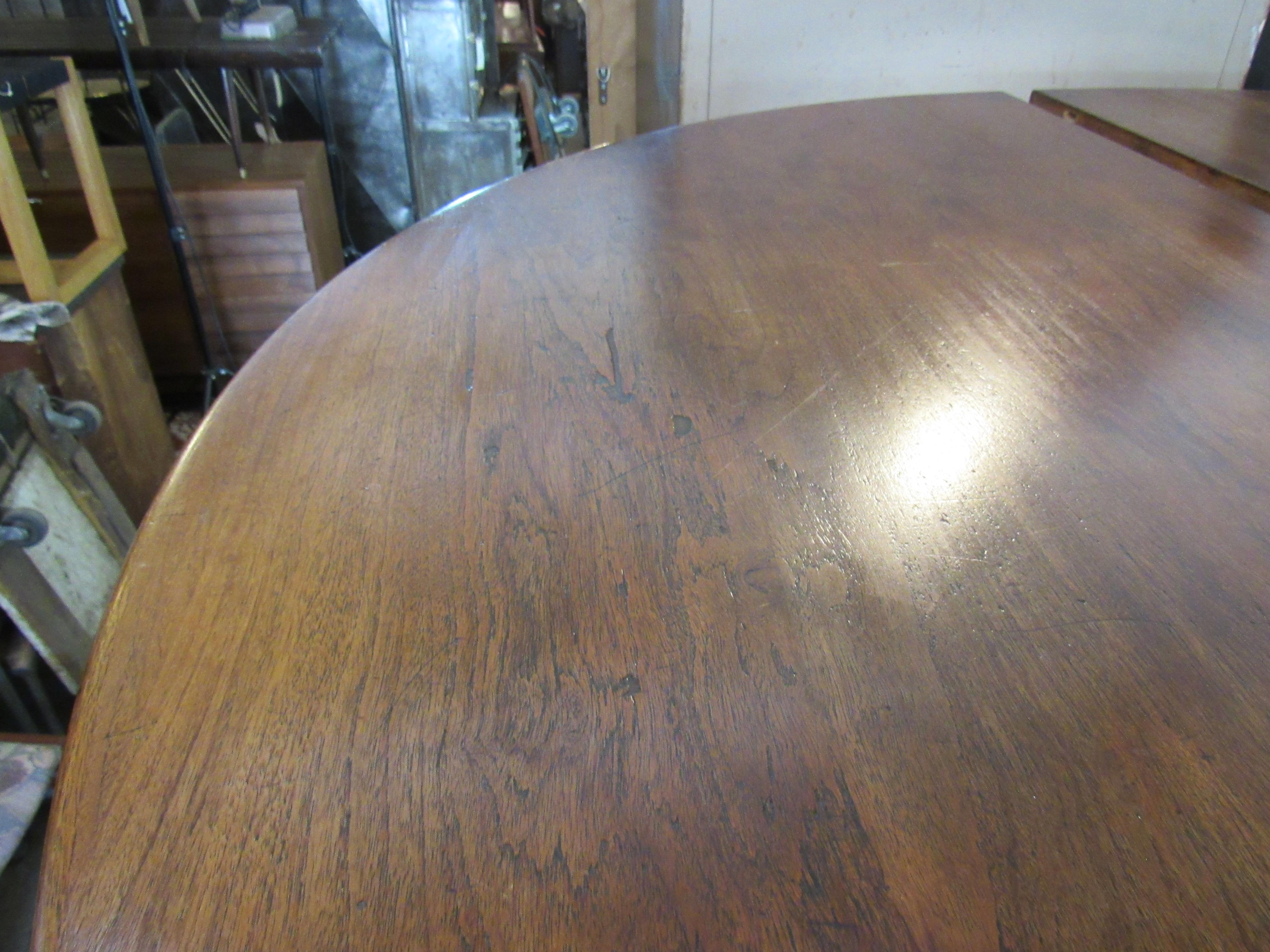 Danish Mid-Century Dining Table w/ Leaf