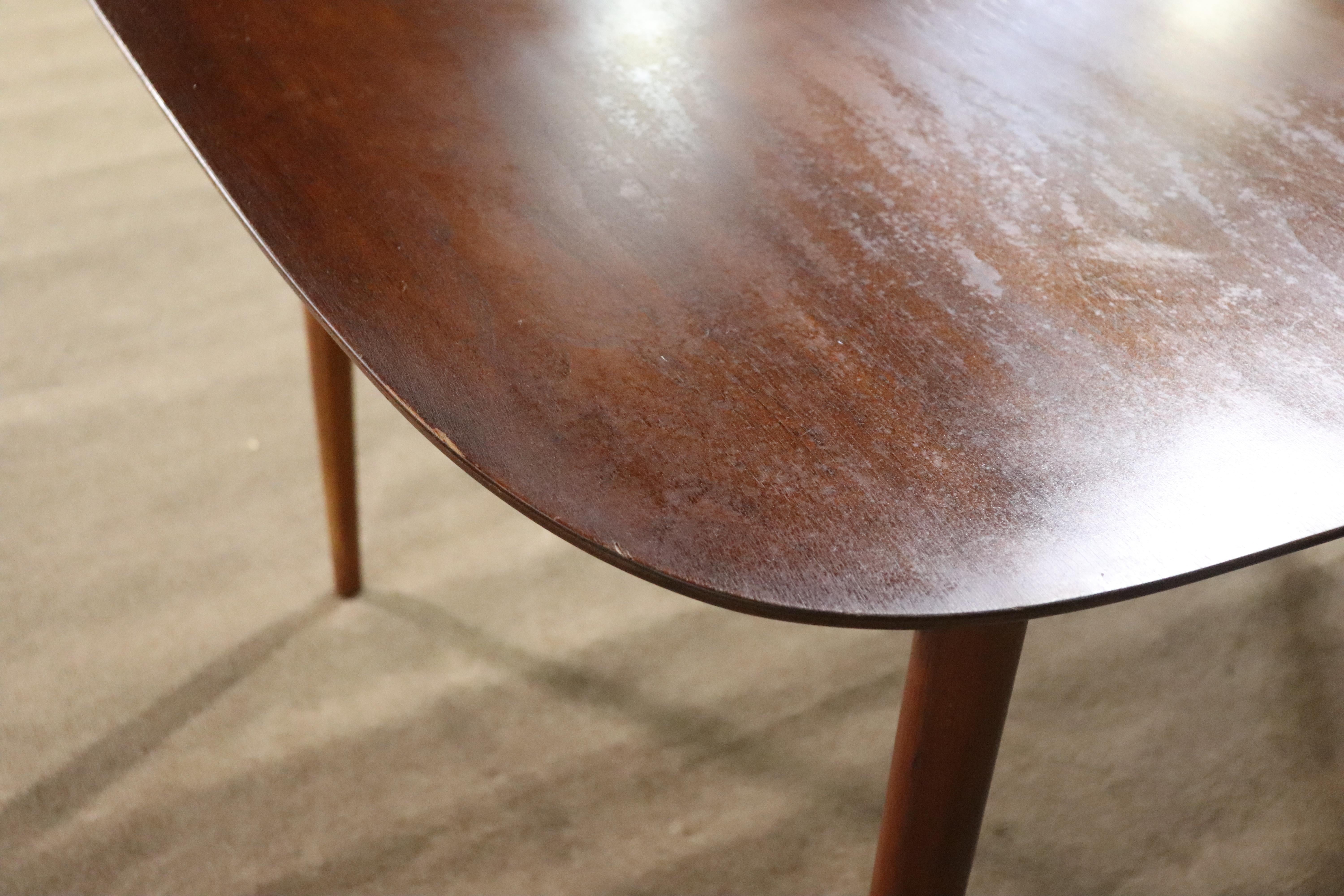 20th Century Mid-Century Dining Table w/ Leaf For Sale