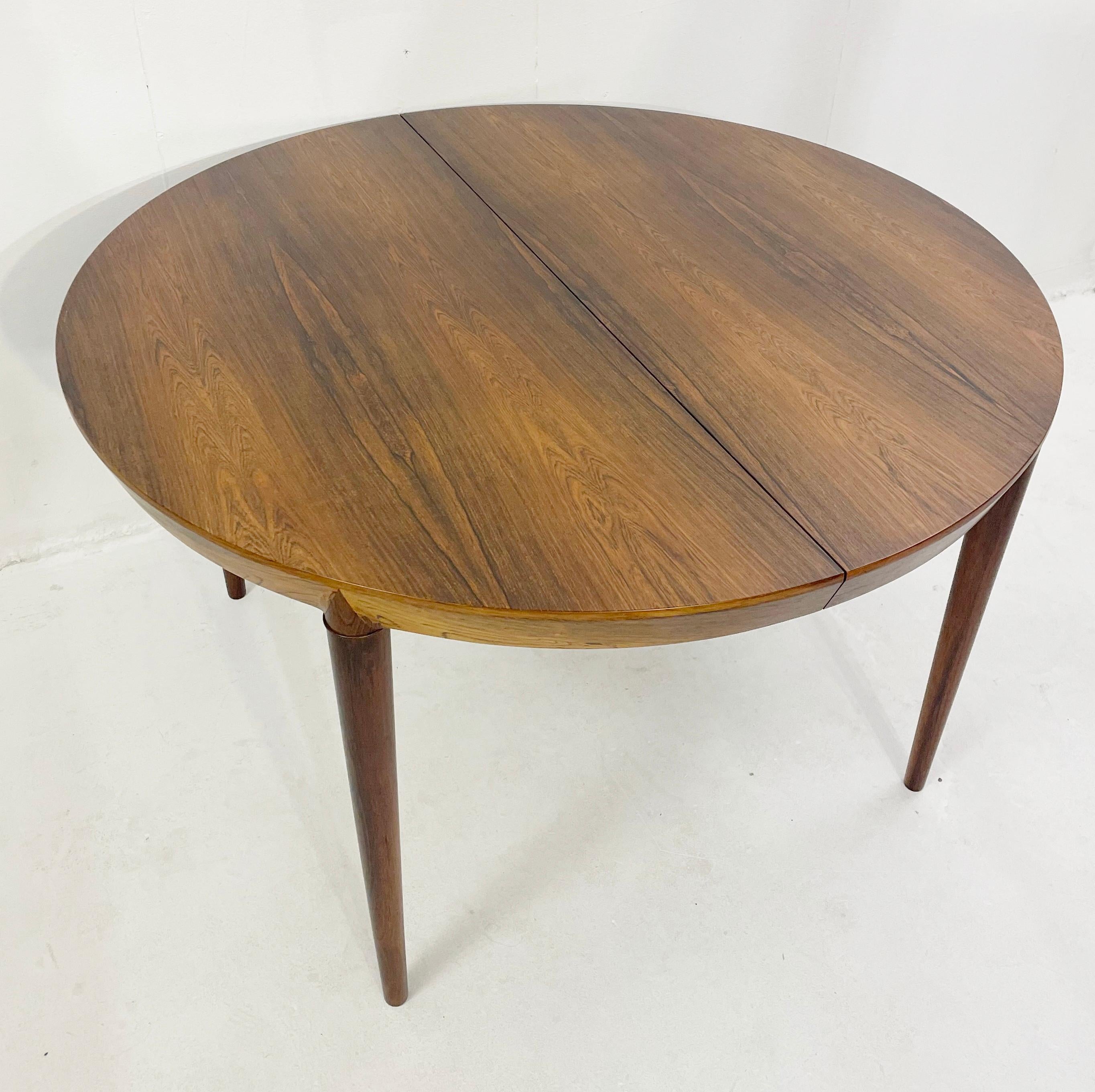 Danish Mid-Century Dining Table with 1 Extension by Severin Hansen, Denmark, 1960s