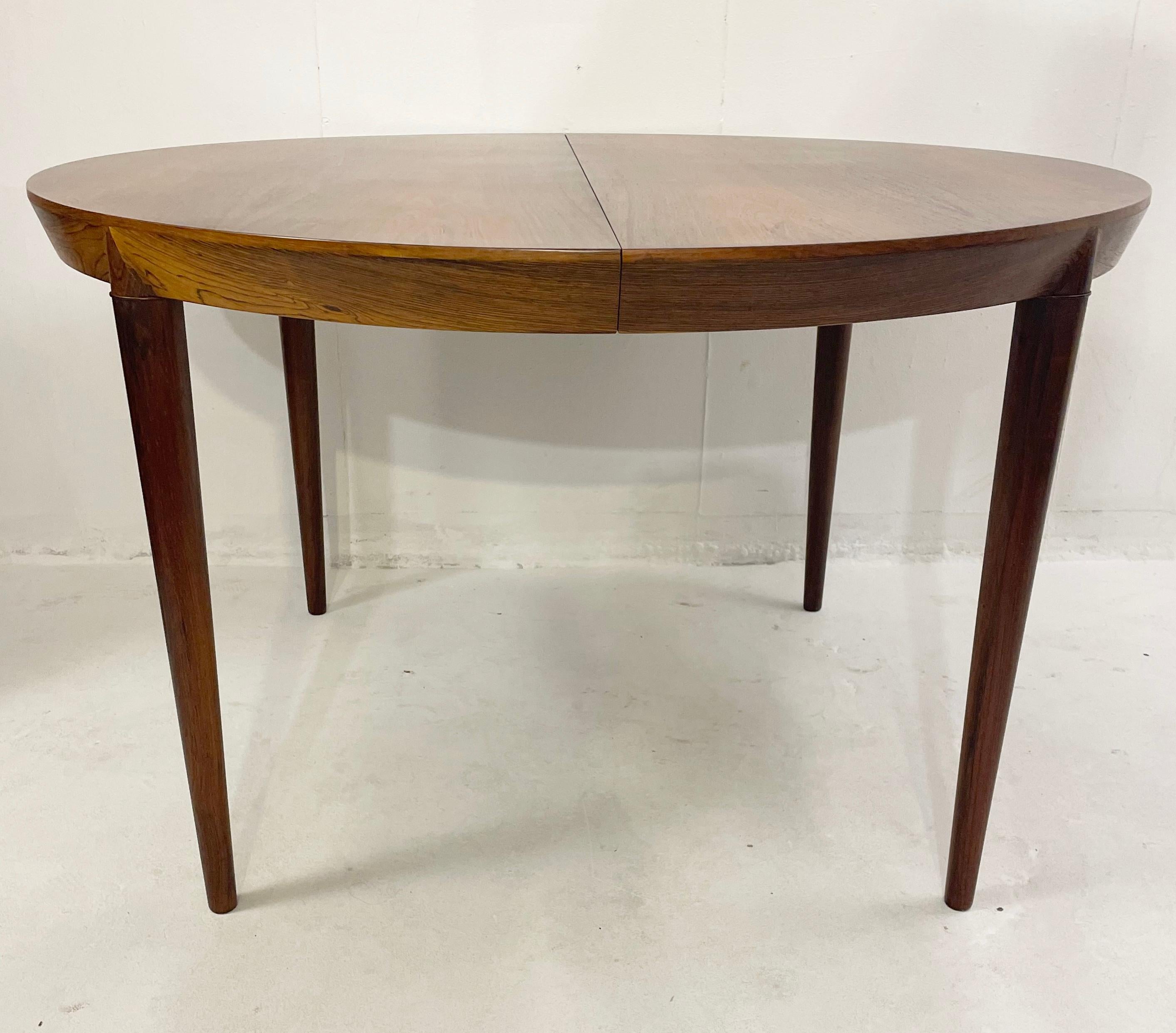 Wood Mid-Century Dining Table with 1 Extension by Severin Hansen, Denmark, 1960s