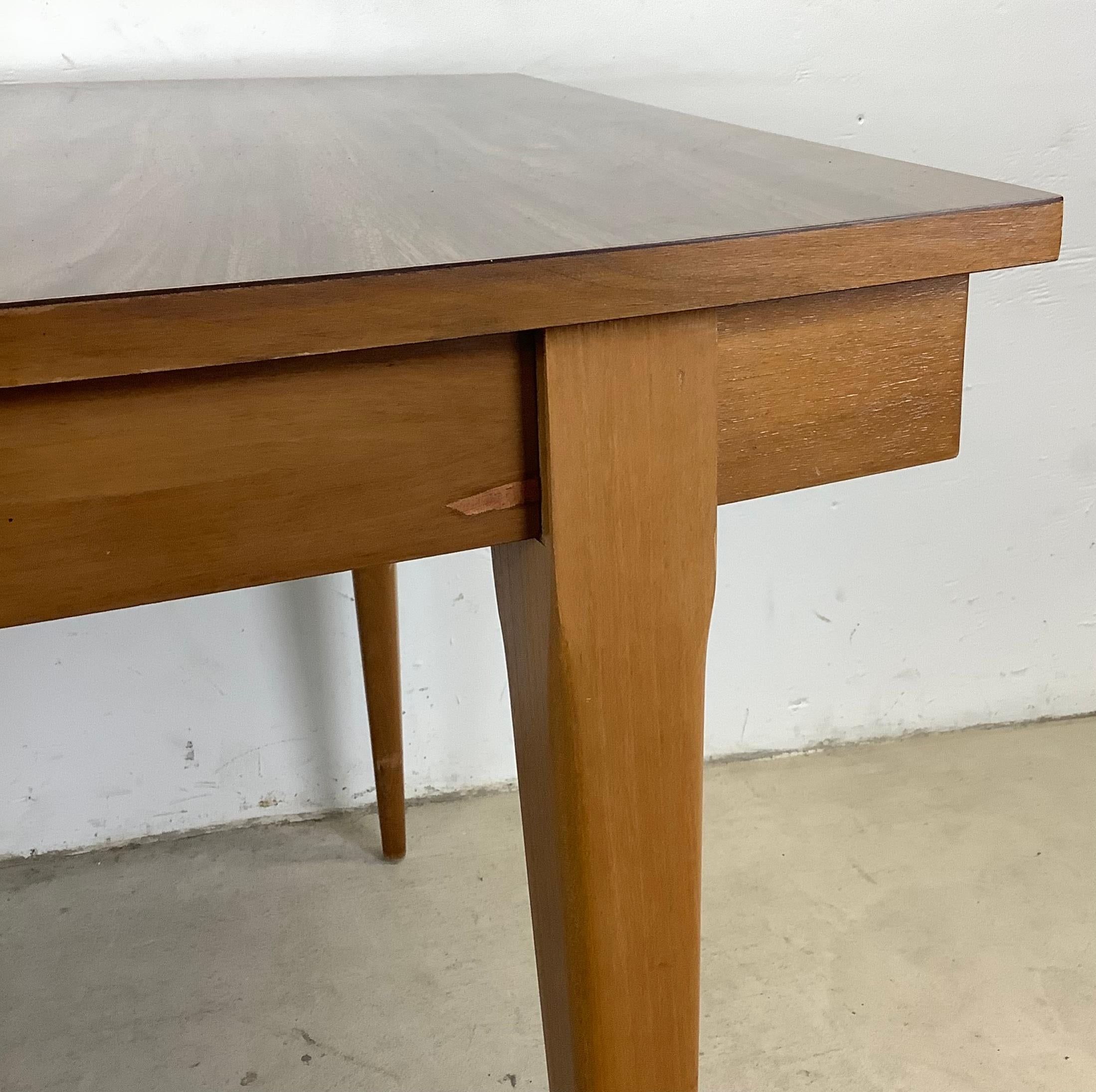 Mid-Century Dining Table With Leaf For Sale 4