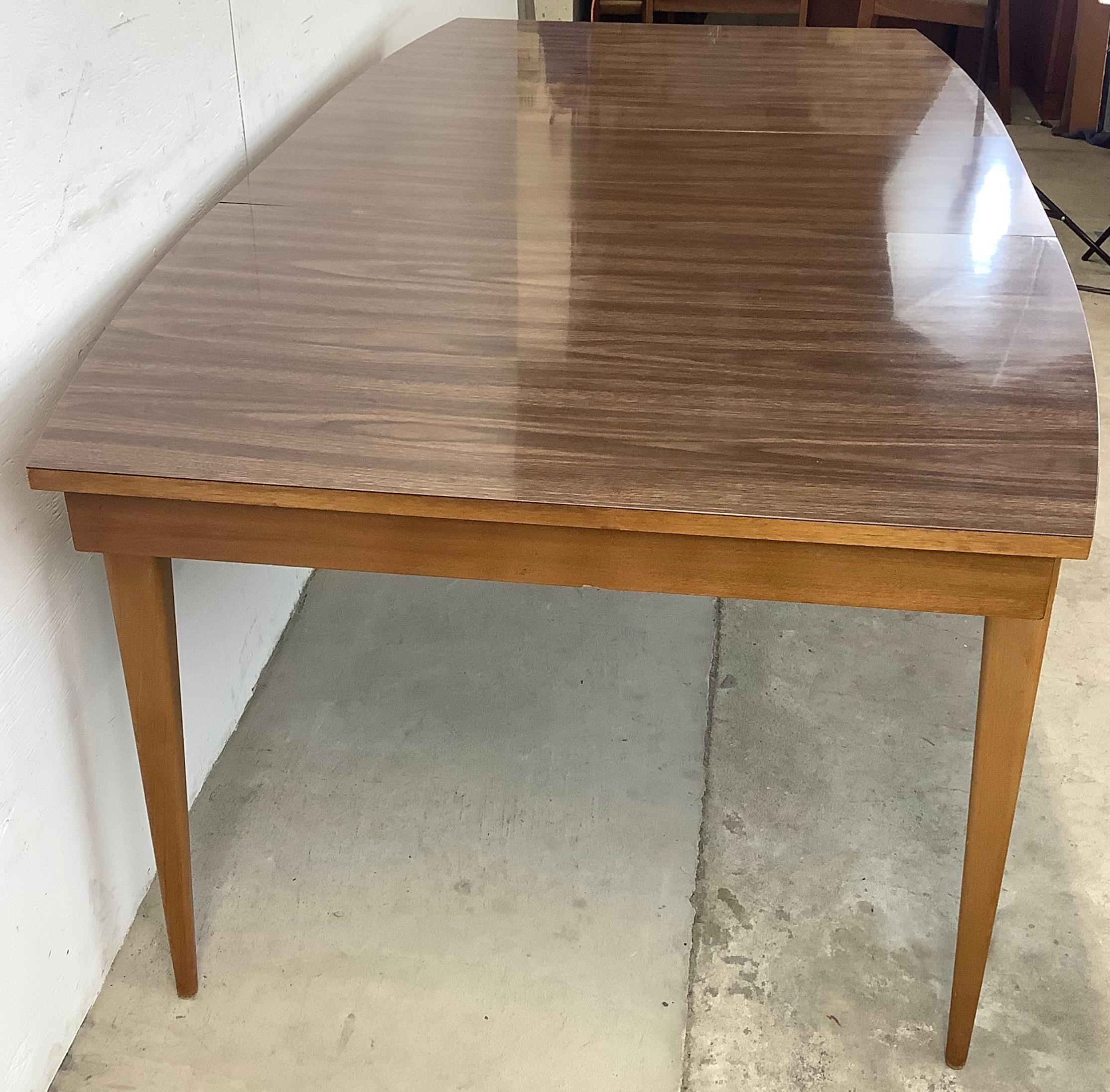 Mid-Century Dining Table With Leaf For Sale 1