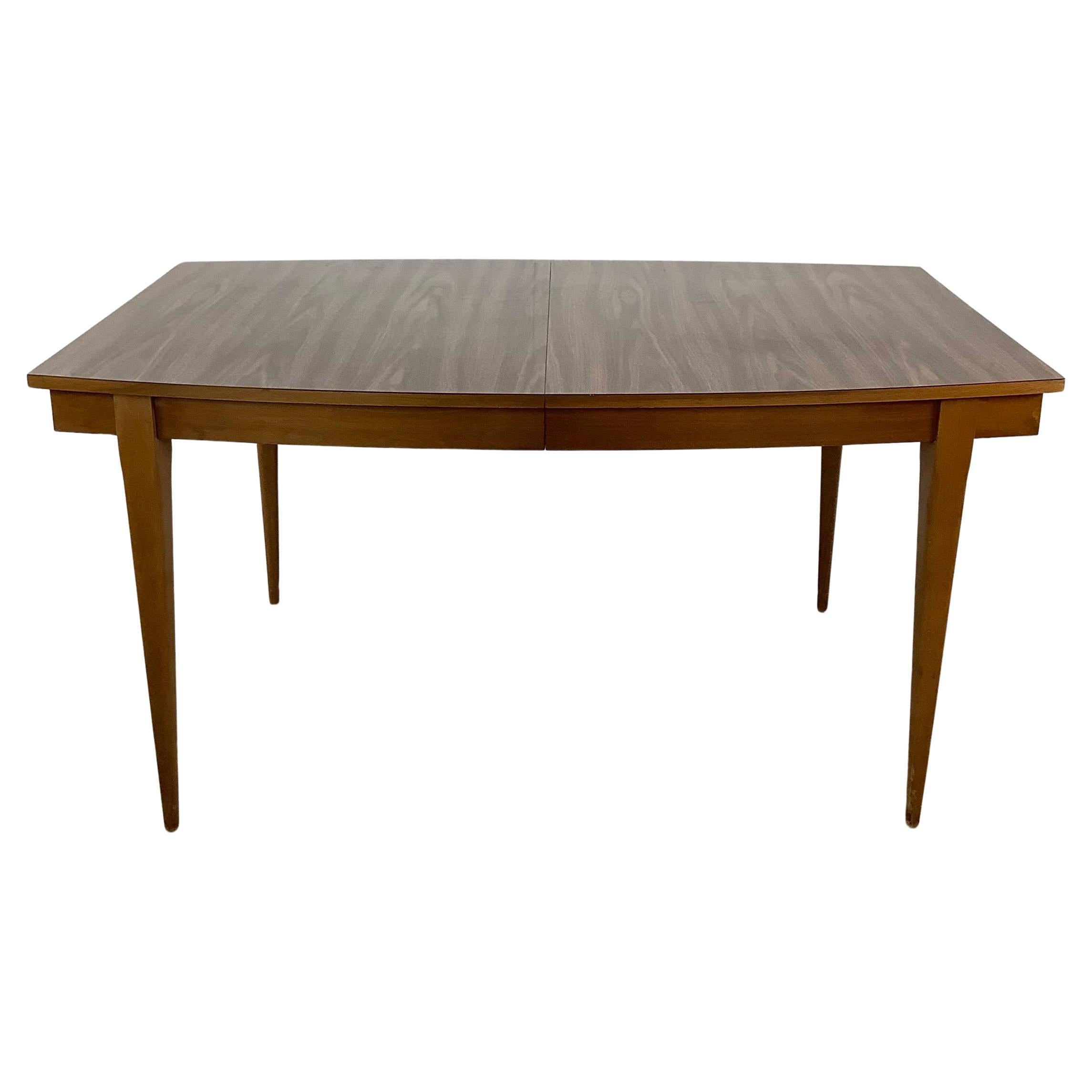 Mid-Century Dining Table With Leaf For Sale