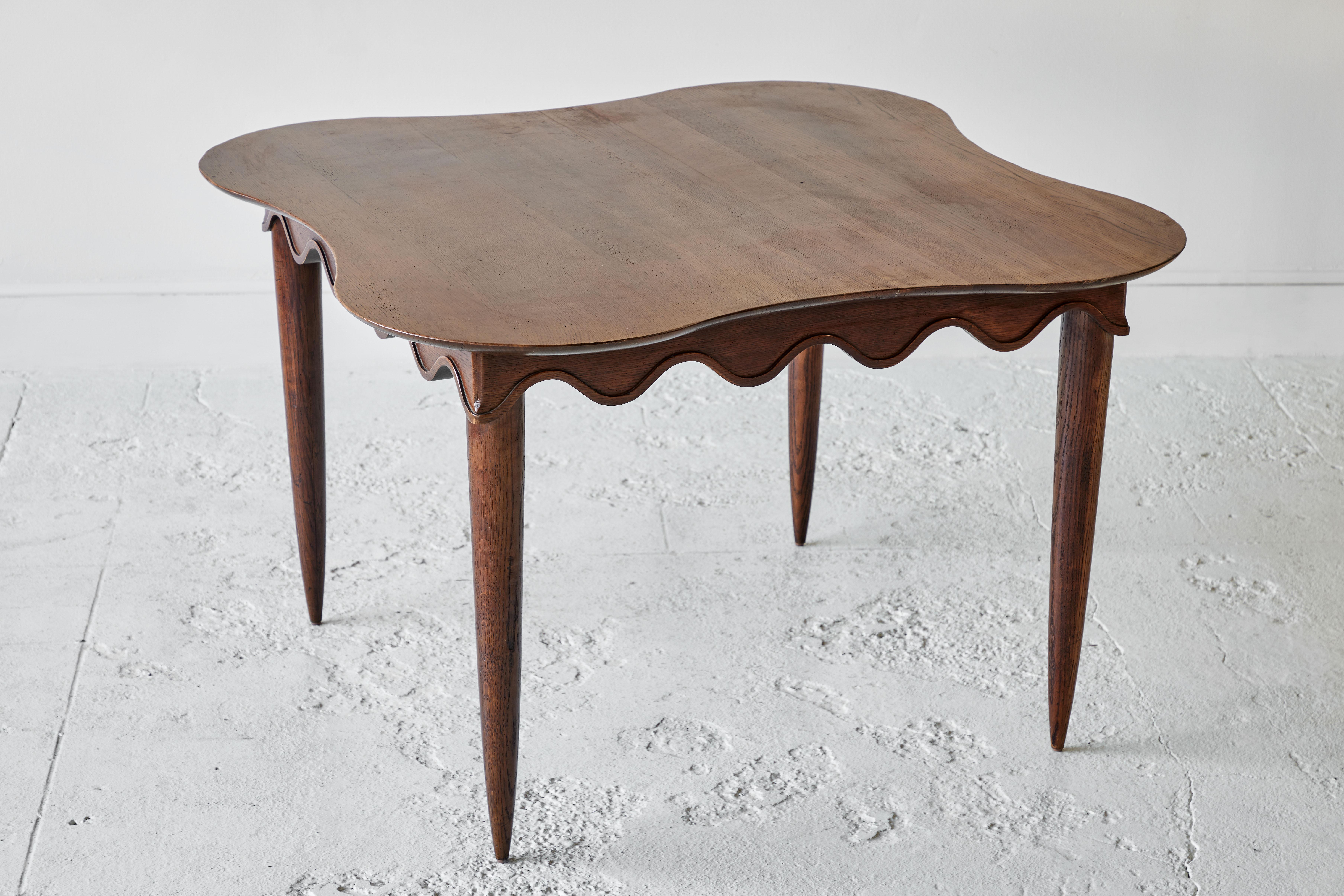 scallop dining table