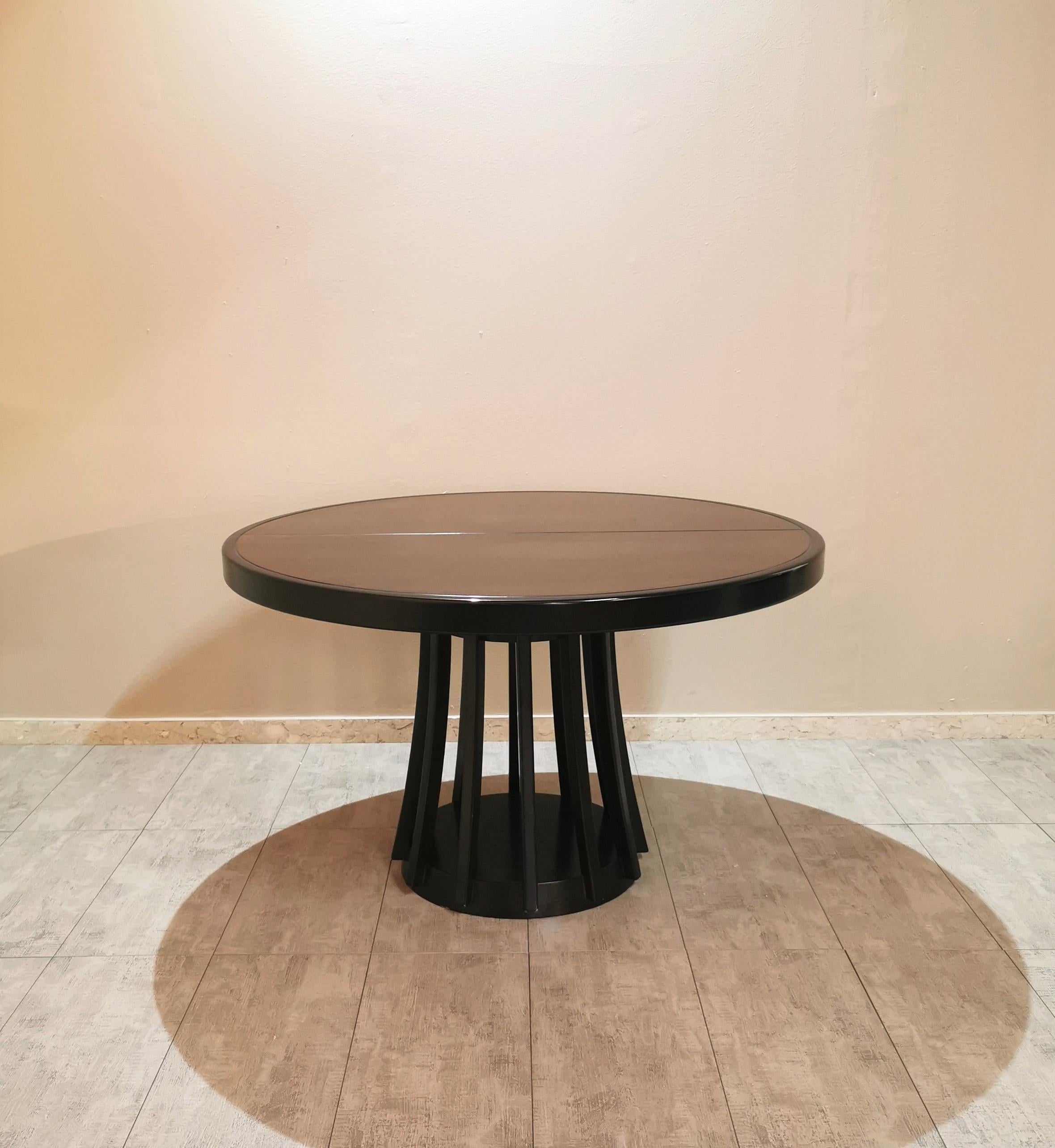 Mid-Century Modern  Dining Room Table Wood Angelo Mangiarotti Mid Century Italian Design 1972s