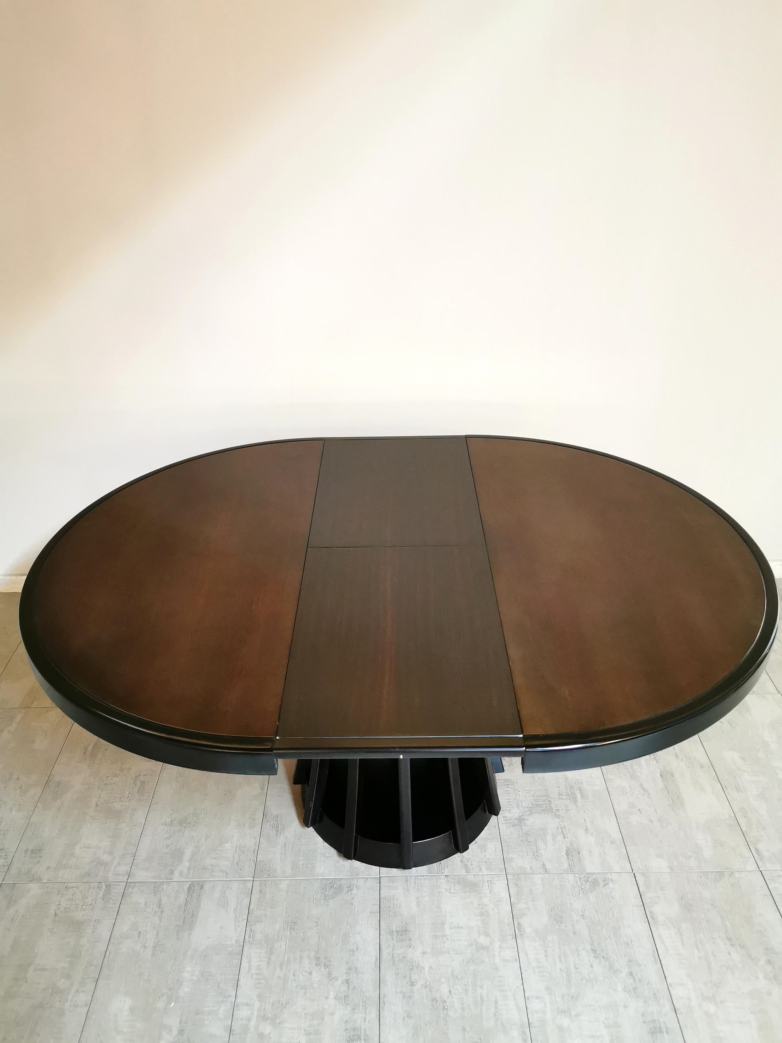  Dining Room Table Wood Angelo Mangiarotti Mid Century Italian Design 1972s 1