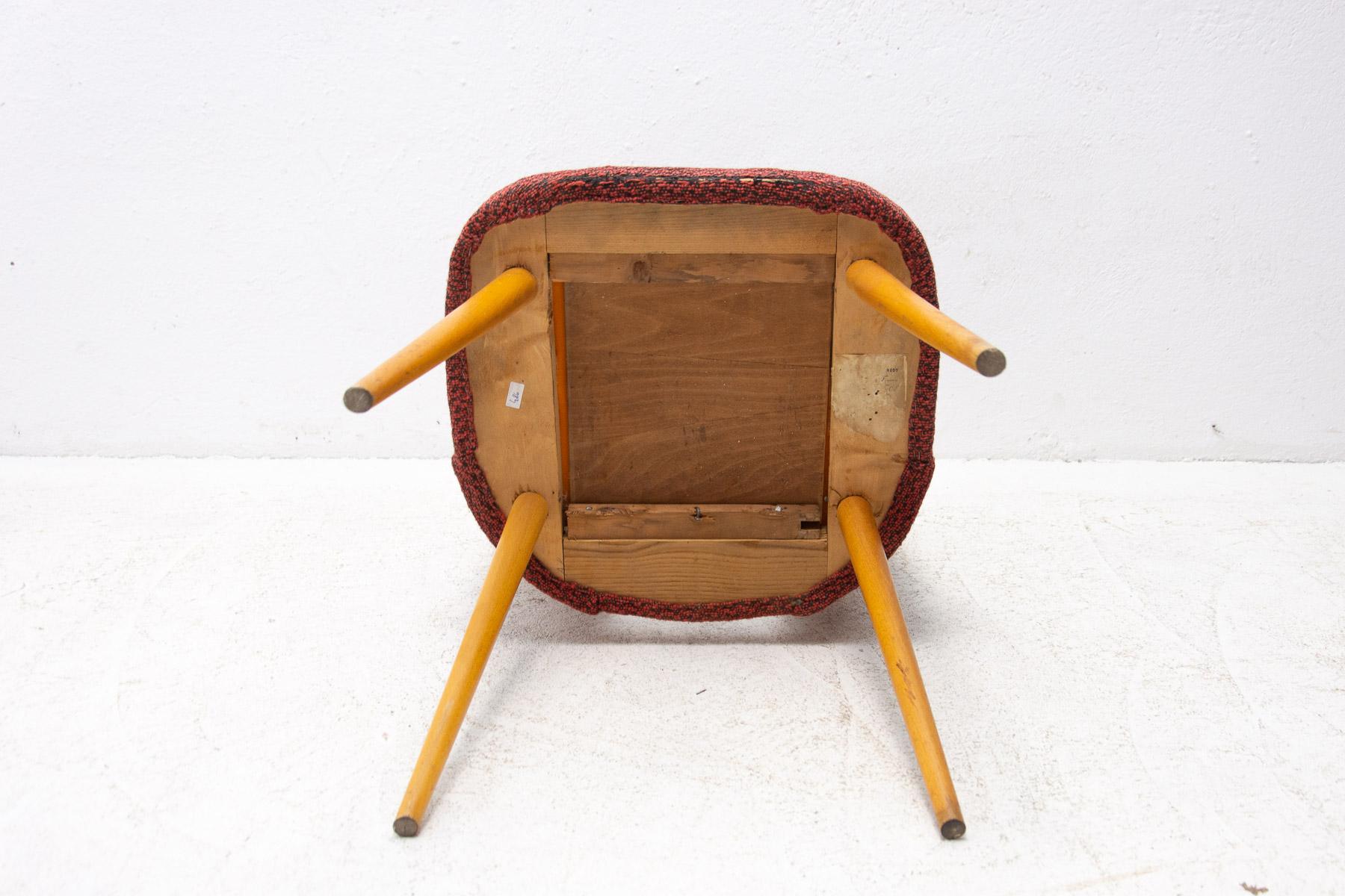 Mid Century Dinning Chairs by Antonín Šuman for Tatra Nábytok, Set of 2 For Sale 11
