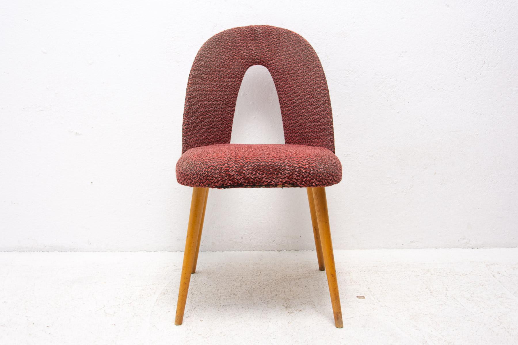 Fabric Mid Century Dinning Chairs by Antonín Šuman for Tatra Nábytok, Set of 2 For Sale
