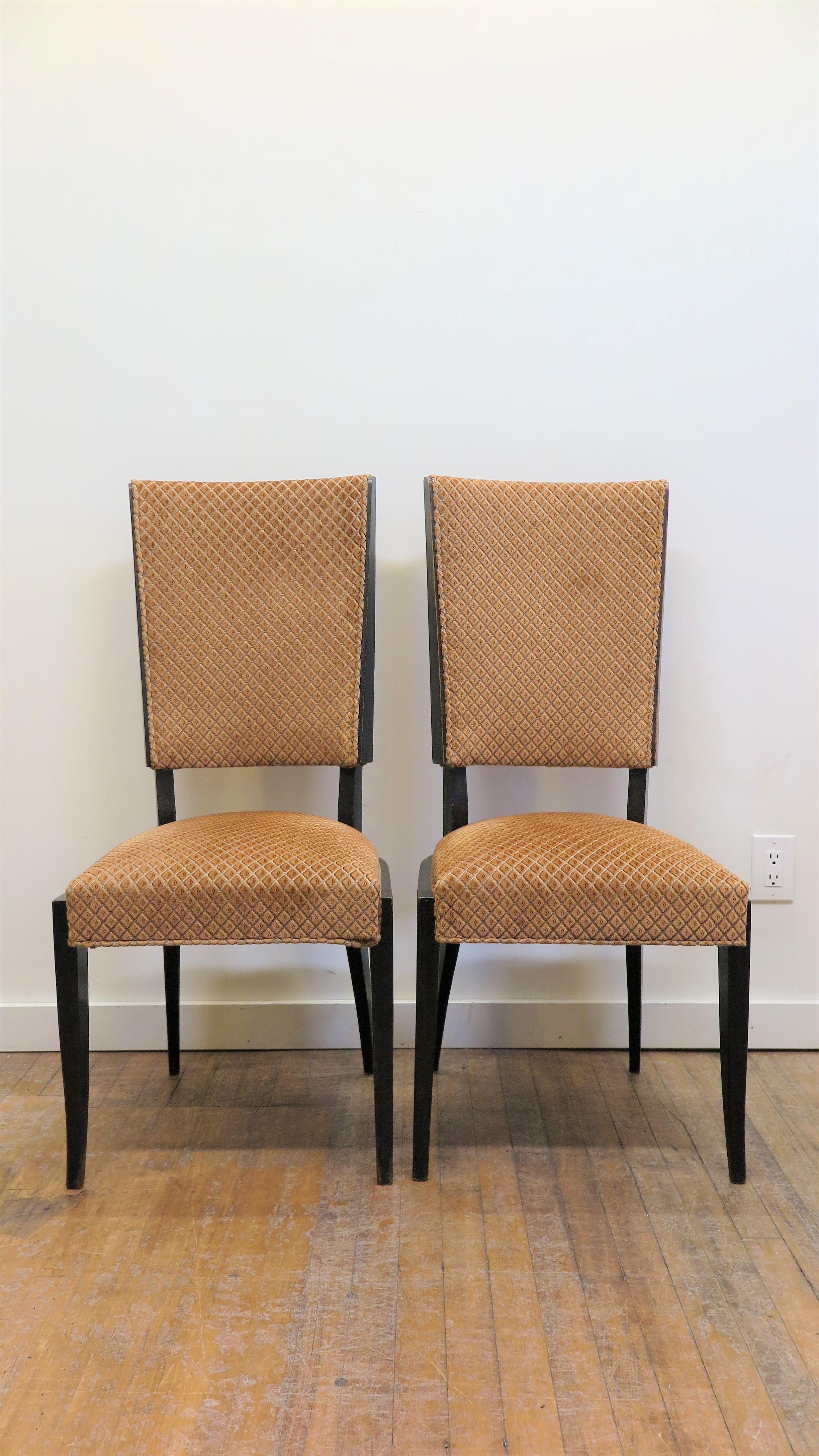 Midcentury Esszimmerstühle (Stoff) im Angebot