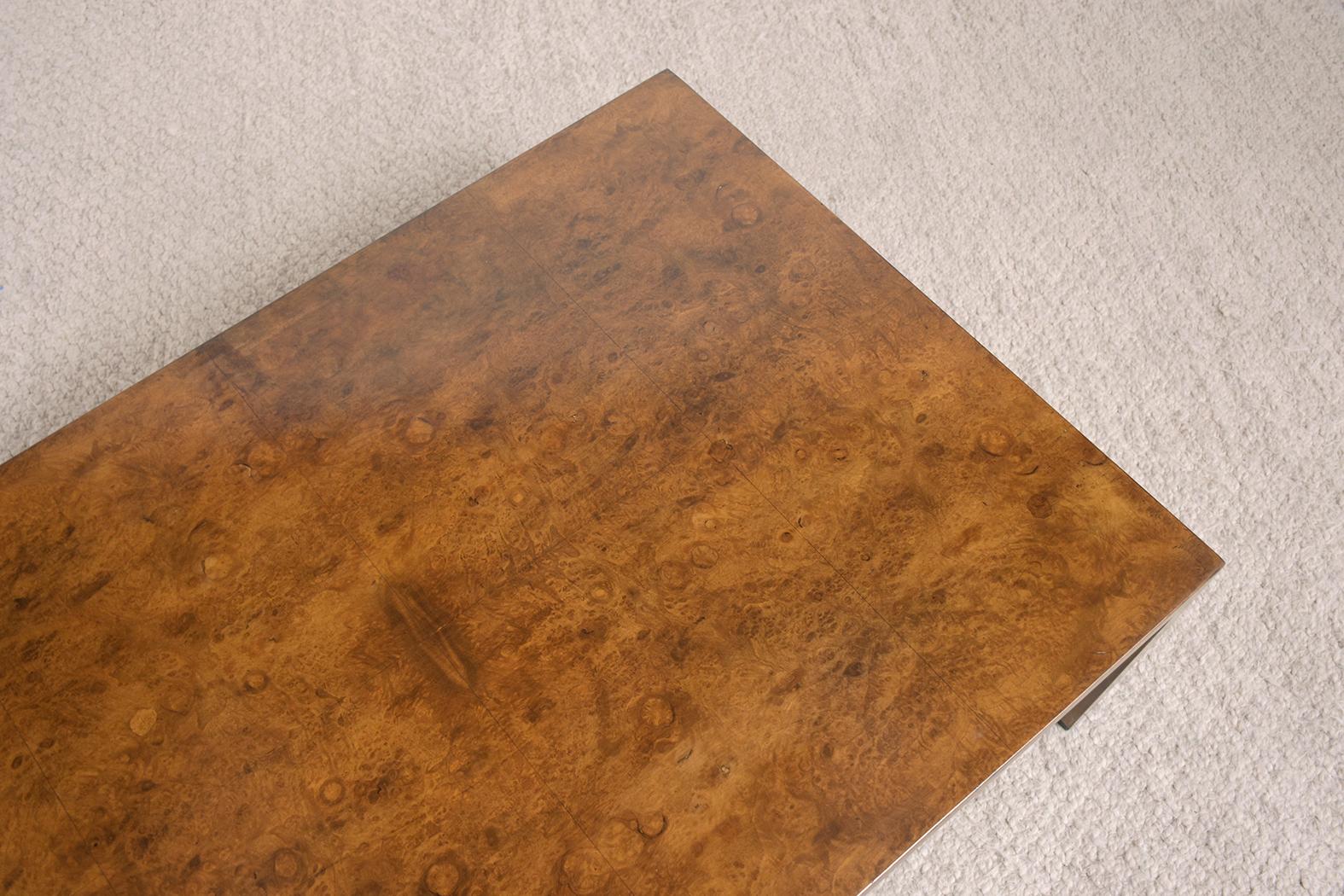 1970s Directional Collection Walnut Burl Coffee Table - Mid-Century Elegance 1