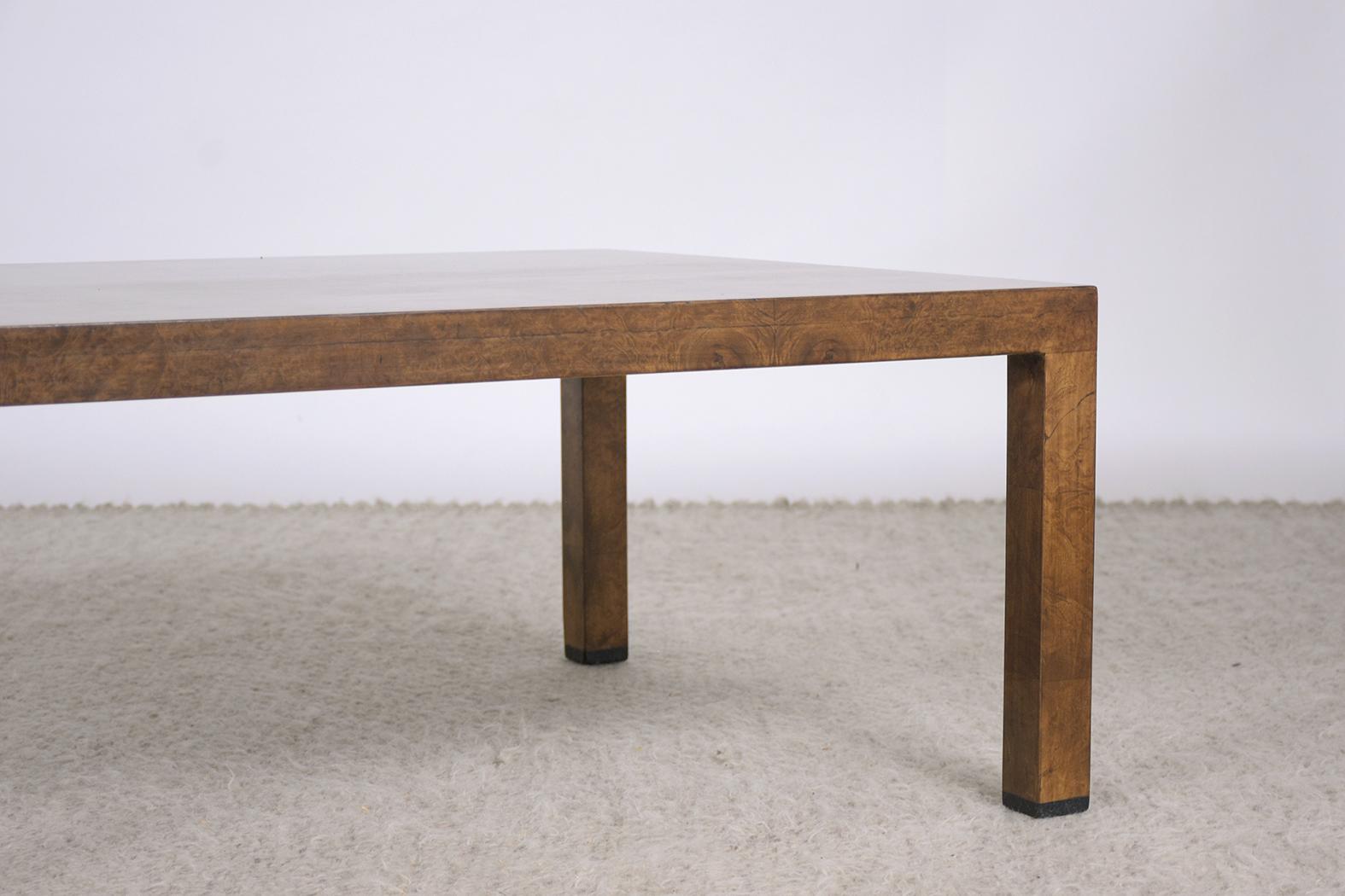 1970s Directional Collection Walnut Burl Coffee Table - Mid-Century Elegance 3