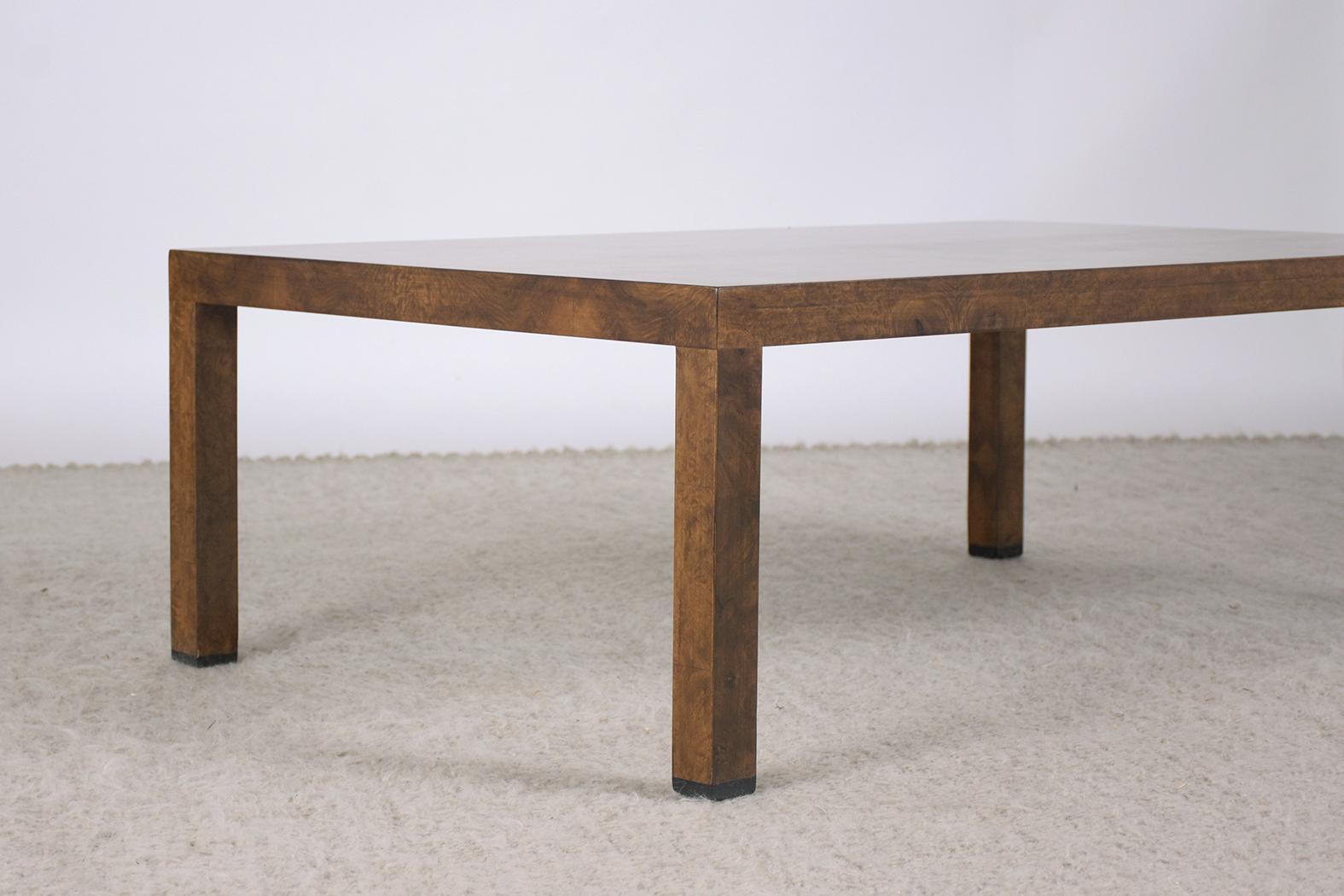 1970s Directional Collection Walnut Burl Coffee Table - Mid-Century Elegance 4