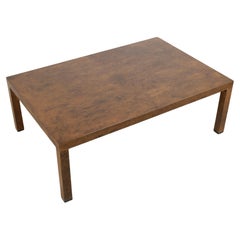 1970s Directional Collection Walnut Burl Coffee Table - Mid-Century Elegance