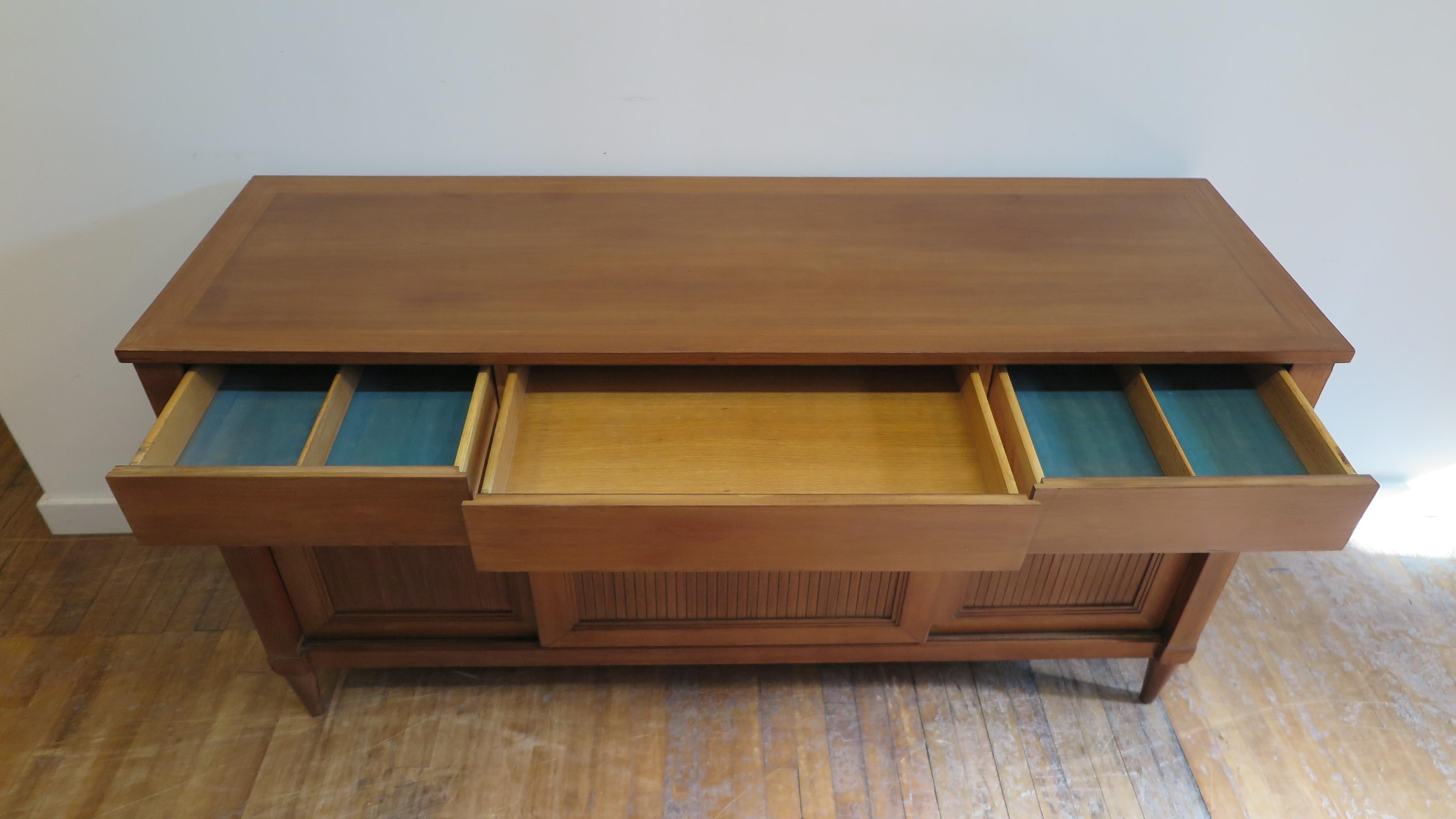 American Mid Century Directorie Style Credenza Sideboard