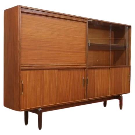 Mid Century Display Cabinet Bar Cart by Beaver and Tapley Danish Style