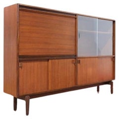 Mid Century Display Cabinet Bar Cart by Beaver and Tapley Danish Style