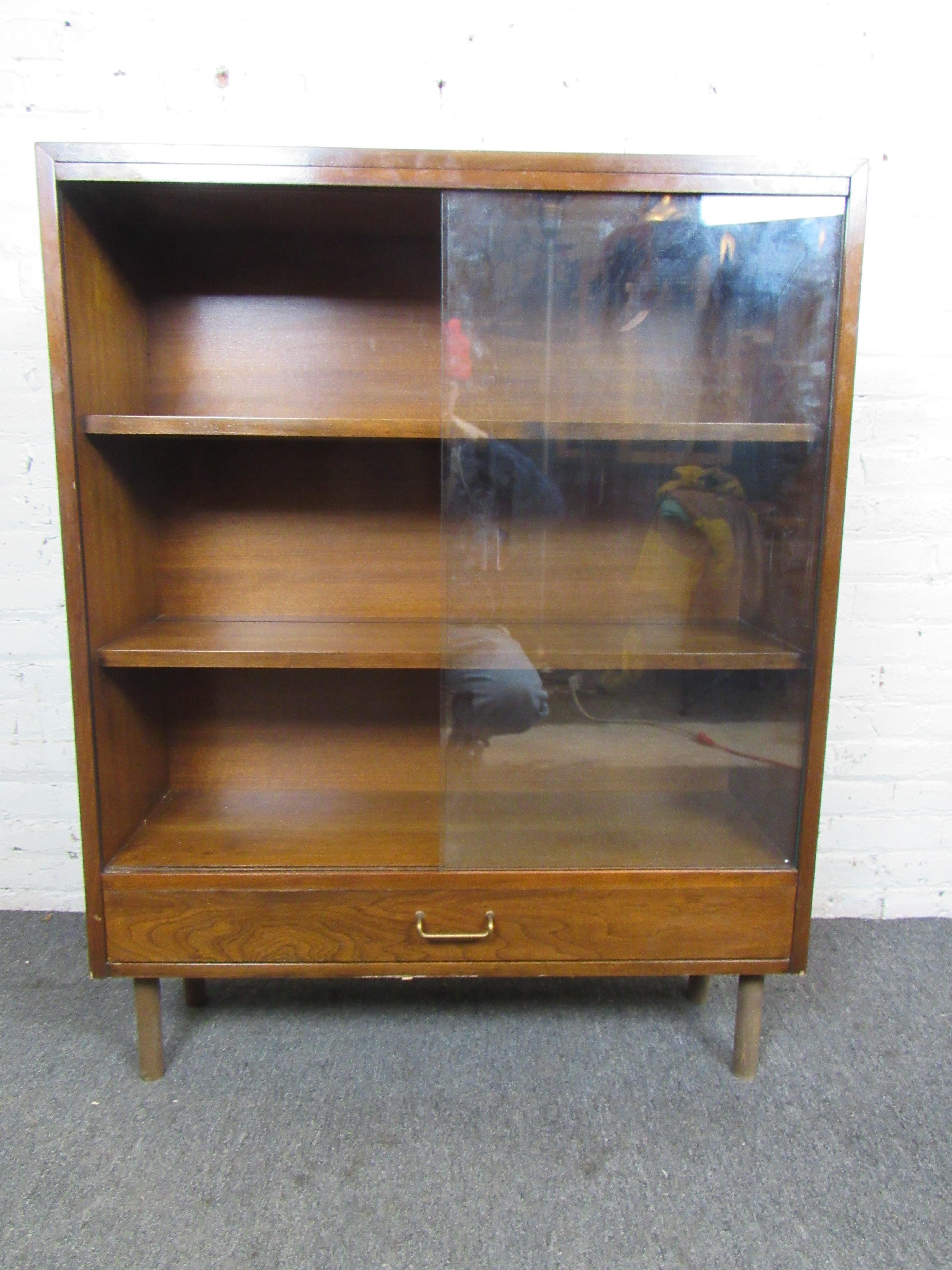 American Mid-Century Display Case Cabinet by Martinsville