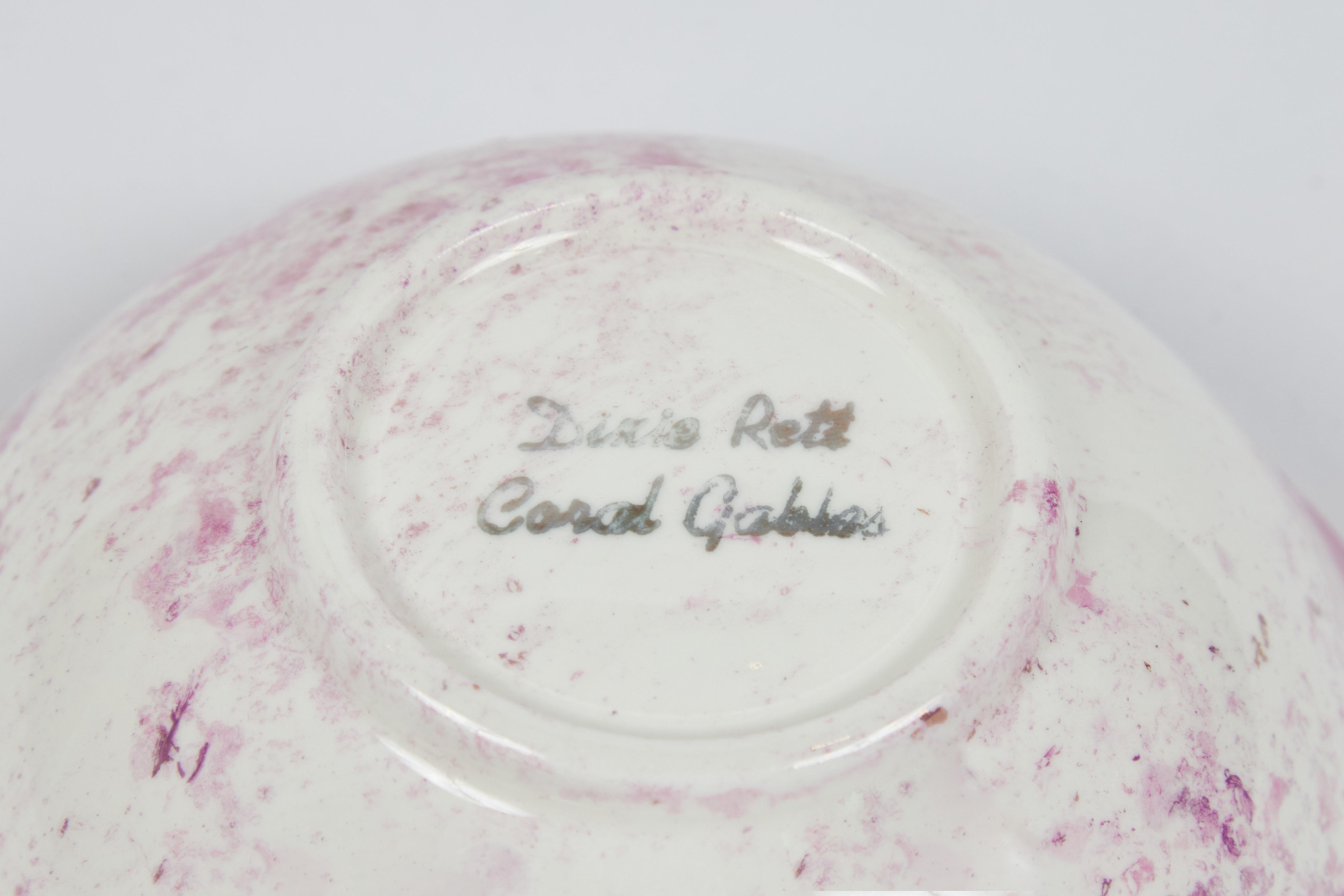 Mid-Century Dixie Rett 'Coral Gables' Dessert Set, Set of 10 7