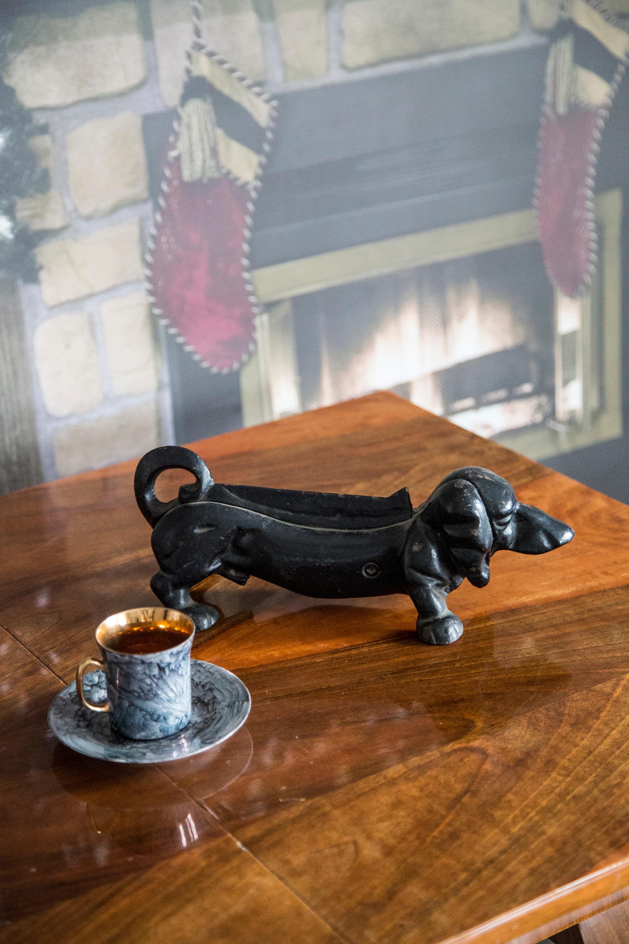 Mid-Century Modern Mid-Century Dog Dachshund Metal Decorative Sculpture, Italy, 1950s