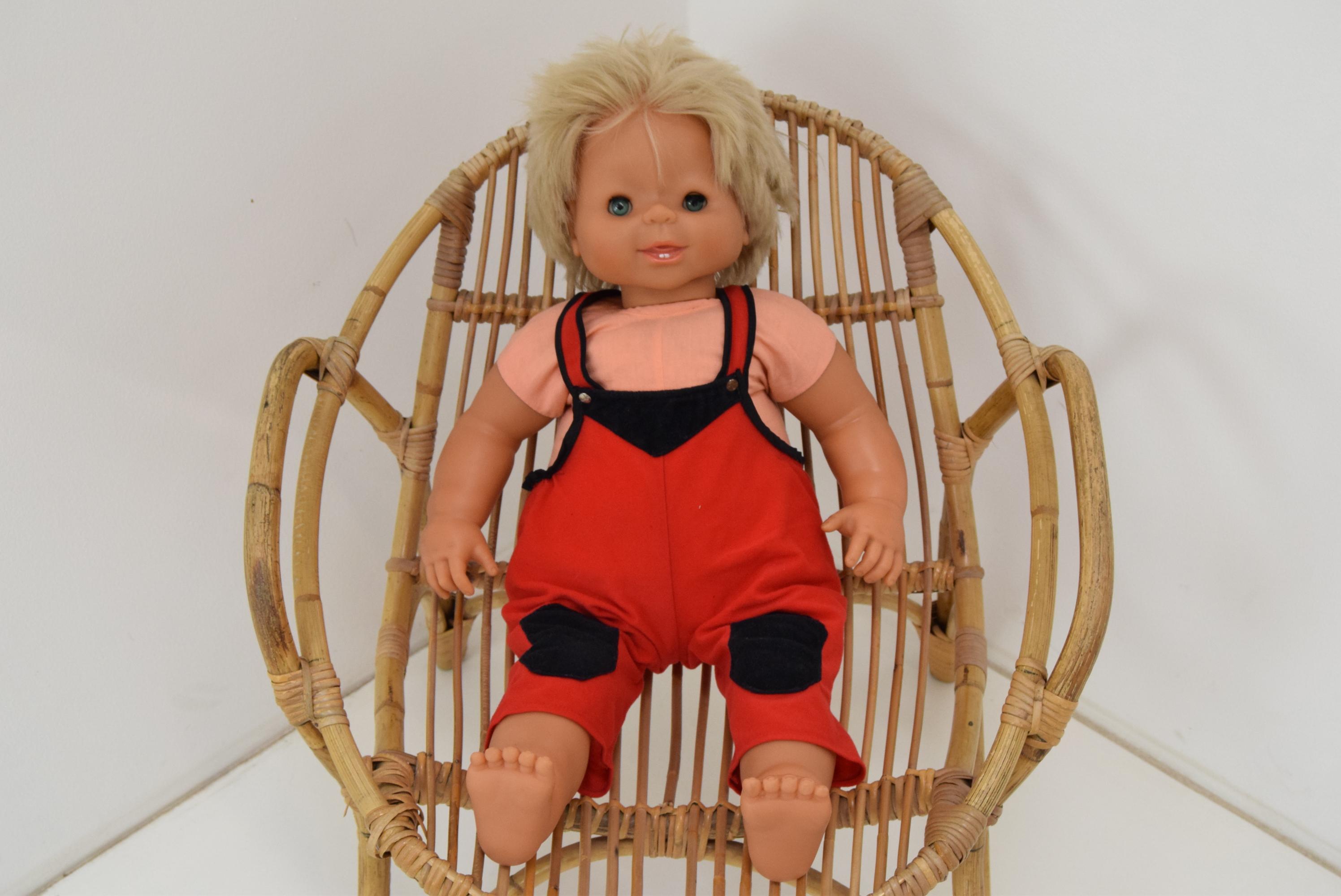 Mid-Century Doll, Czechoslovakia, 1970's In Good Condition For Sale In Praha, CZ
