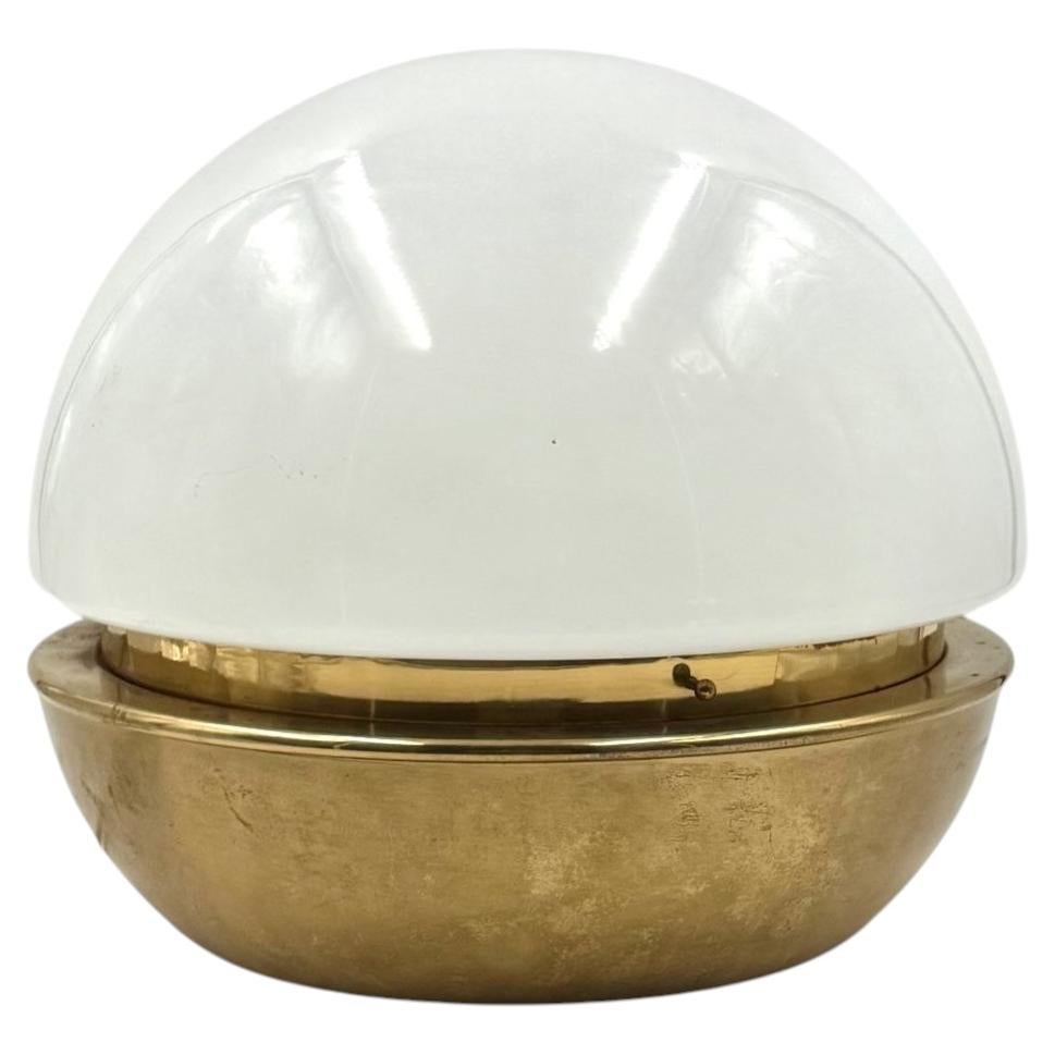 Mid-century dome brass table lamp, Italy, 1960s