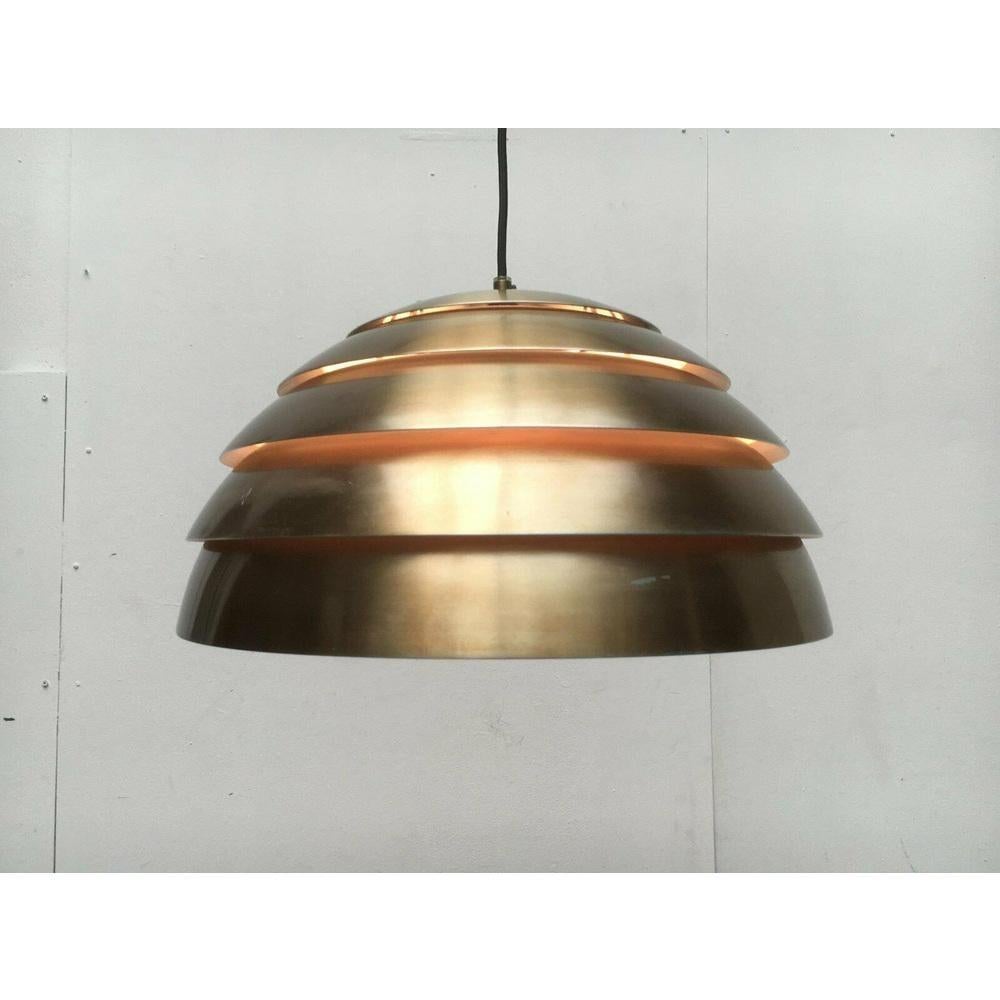 Mid-Century Dome Pendelleuchte von Hans-Agne Jakobsson, 1960er Jahre (Metall) im Angebot