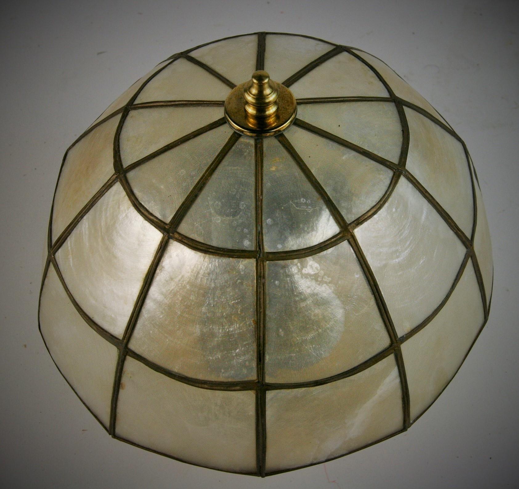 capiz semi flush mount