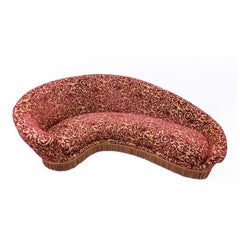 Modernes italienisches geschwungenes Sofa aus der Mitte des Jahrhunderts von Federico Munari 1950s