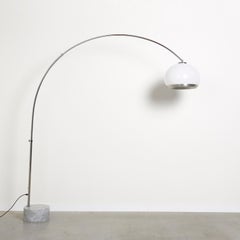 Mid Century Dorée arc floor lamp by Guzzini, Italy 1960s