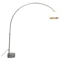 Mid Century Dorée arc floor lamp by Guzzini, Italy 1960s