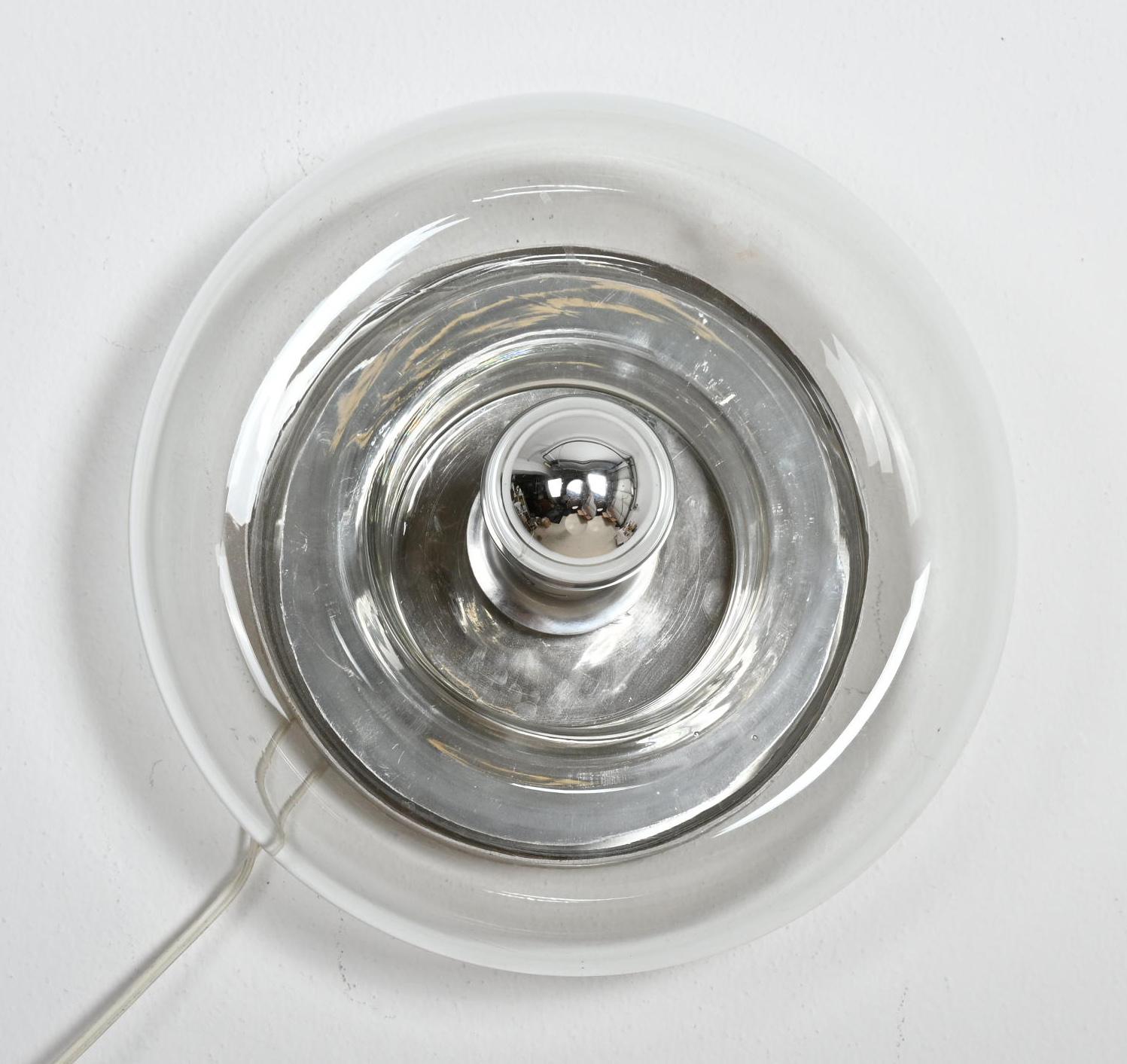 Mid Century Doria mundgeblasen Flush Mounts oder Wandlampen im Angebot 5