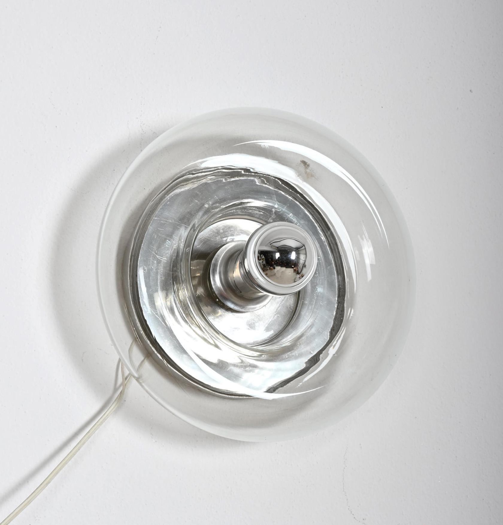 Mid Century Doria mundgeblasen Flush Mounts oder Wandlampen (Moderne der Mitte des Jahrhunderts) im Angebot