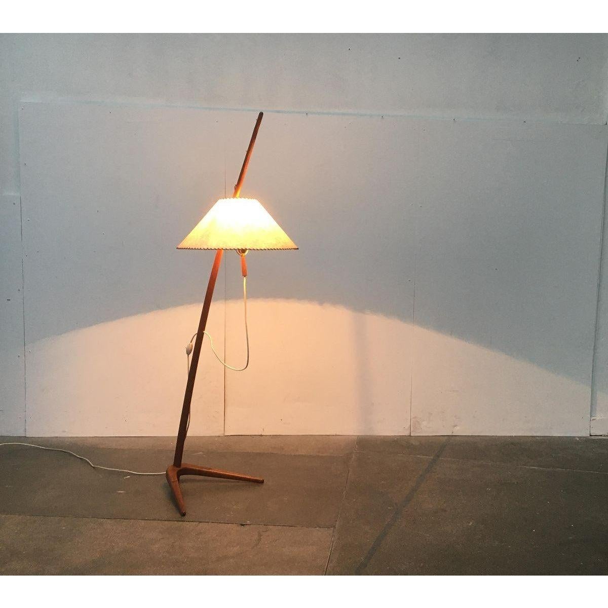 Lampada da terra Dornstab di metà secolo di A. Pöll per Kalmar In condizioni buone in vendita a Hamburg, DE
