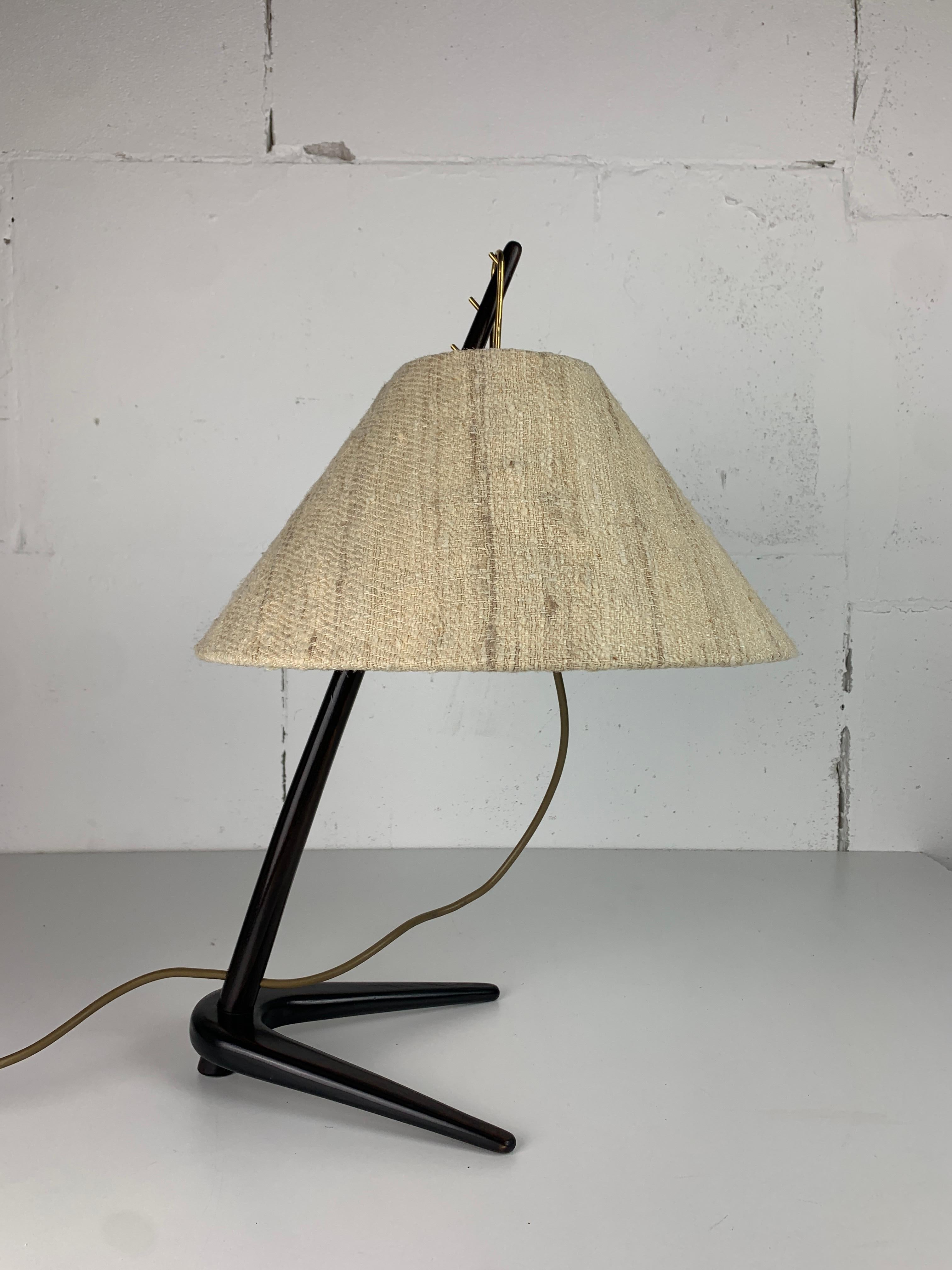 Lámpara de mesa Dornstab de mediados de siglo de A. Pöll para Kalmar, 1947 en venta 3