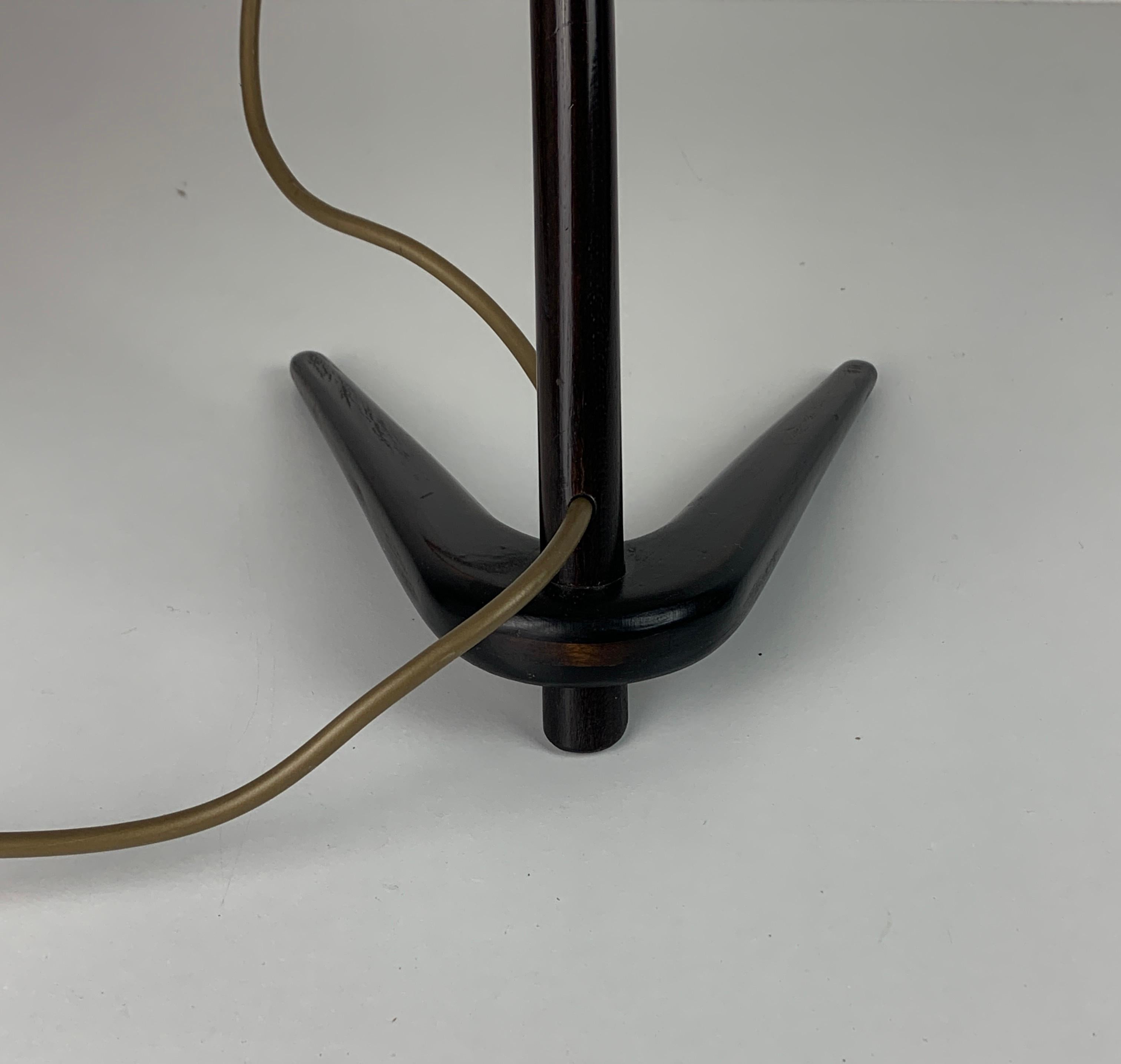 Lámpara de mesa Dornstab de mediados de siglo de A. Pöll para Kalmar, 1947 en venta 4