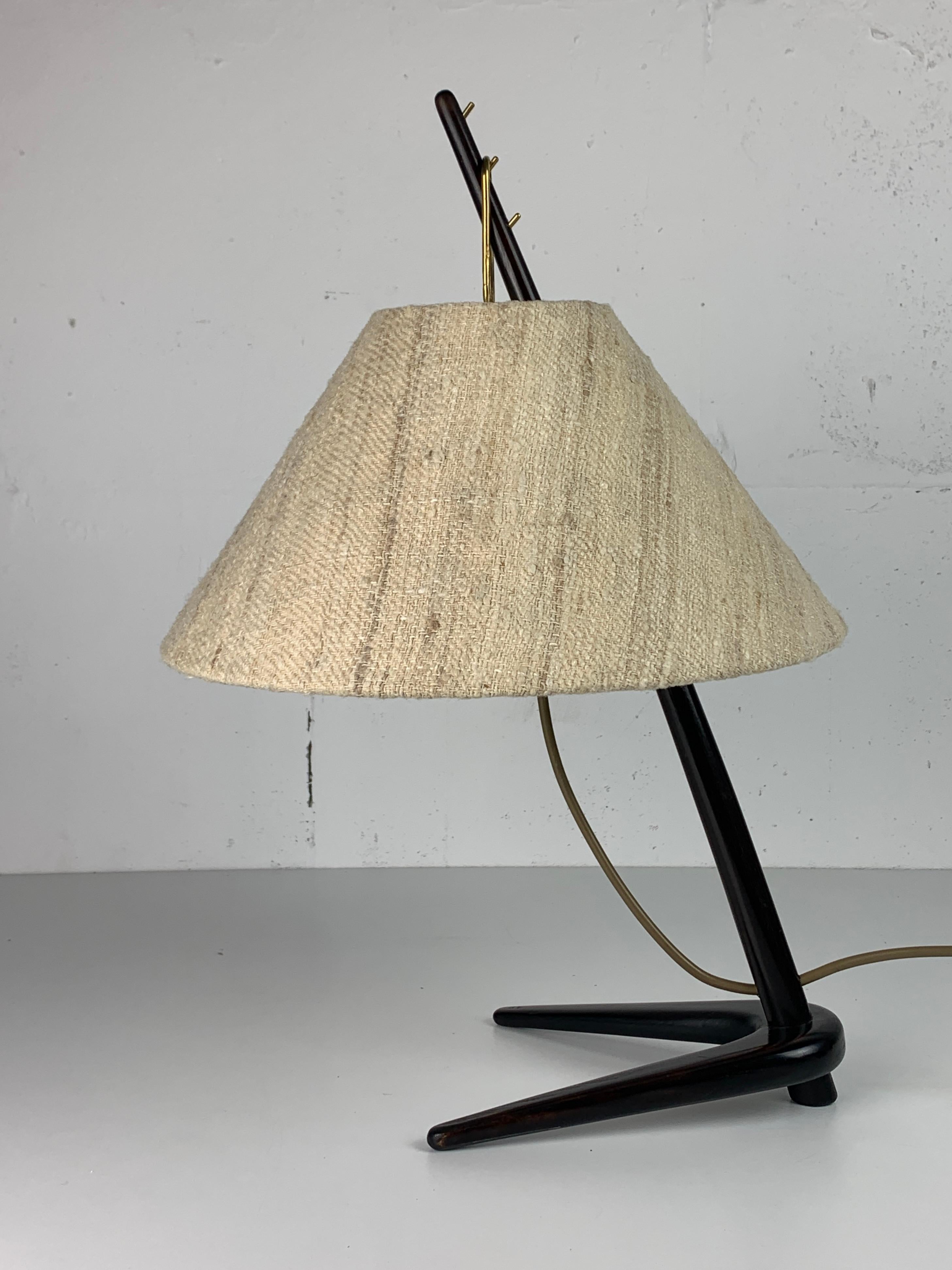Lámpara de mesa Dornstab de mediados de siglo de A. Pöll para Kalmar, 1947 en venta 6
